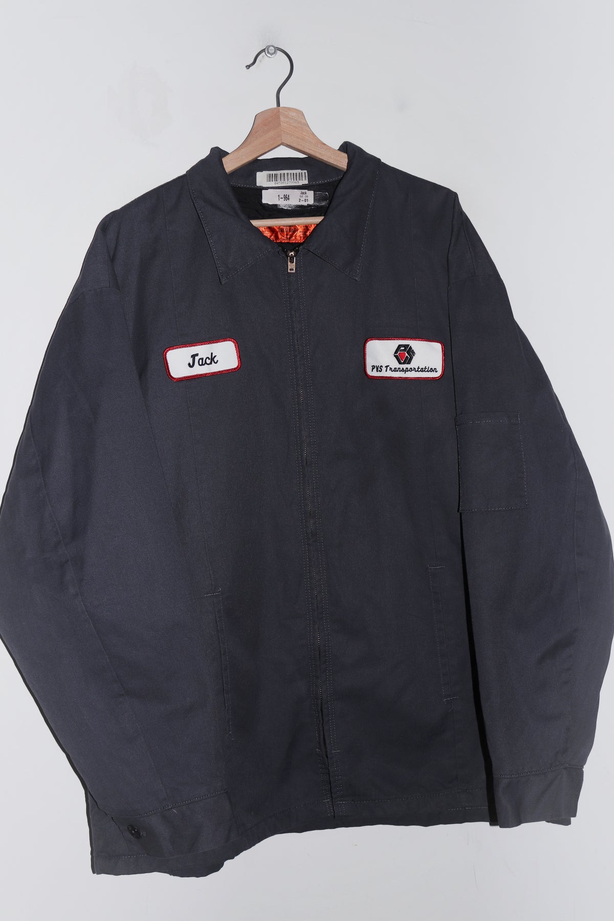Vintage 90s Red Kap Workwear Grey Thick Lined Canvas Quilted Jacket (XL+)