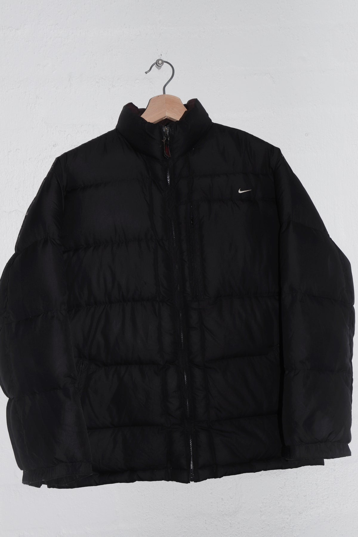 Vintage Nike Embroidered Mini Swoosh Thick Duck Down Jacket (M/L)