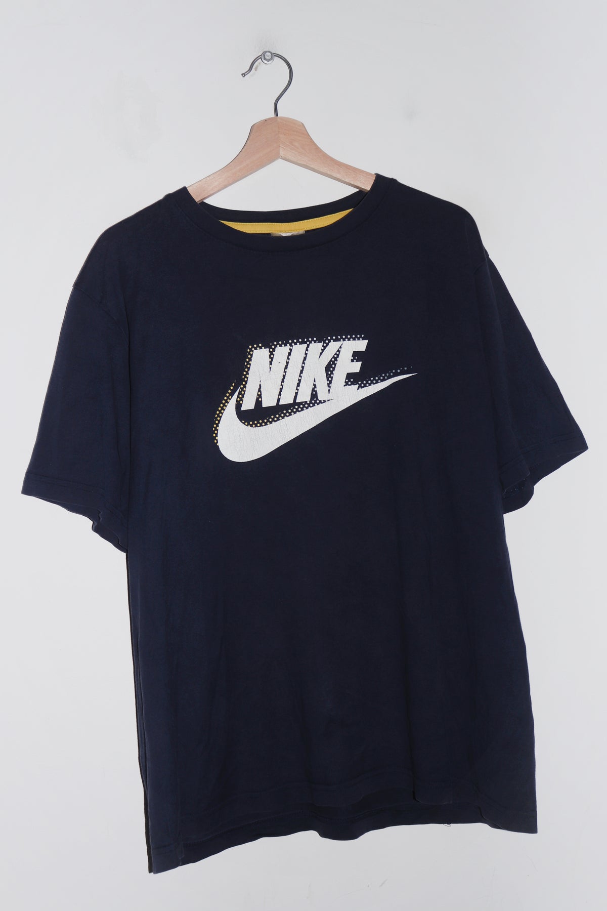 Vintage Nike Swoosh Graphic Faded Navy Tee (L)