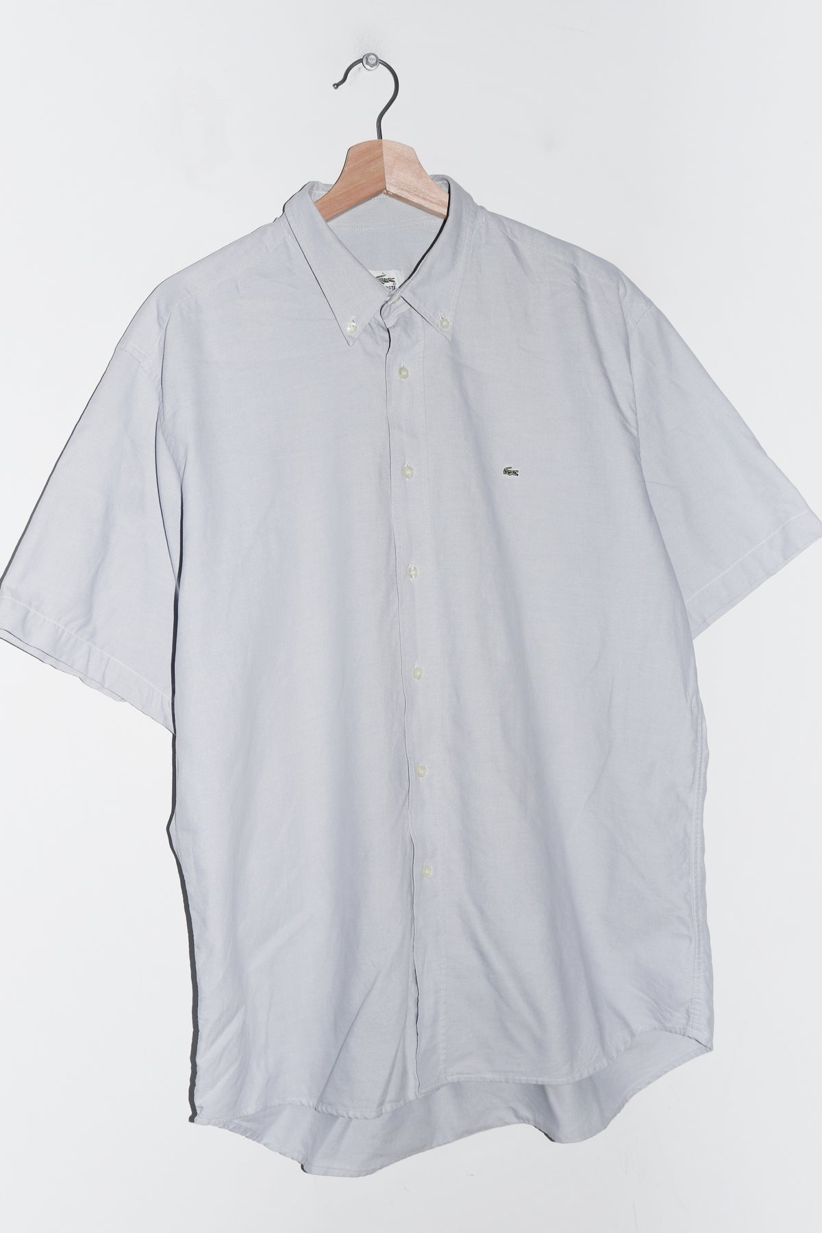 Lacoste Embroidered Logo Thick Short Sleeve Shirt (L)