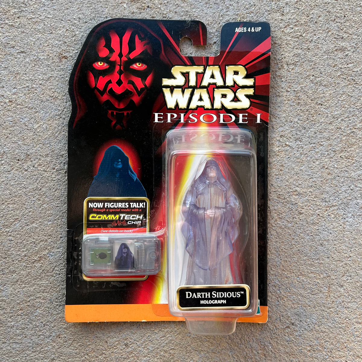 (BRAND NEW) Vintage Hasbro Star Wars Darth Sidious Holograph Figurine (1999)