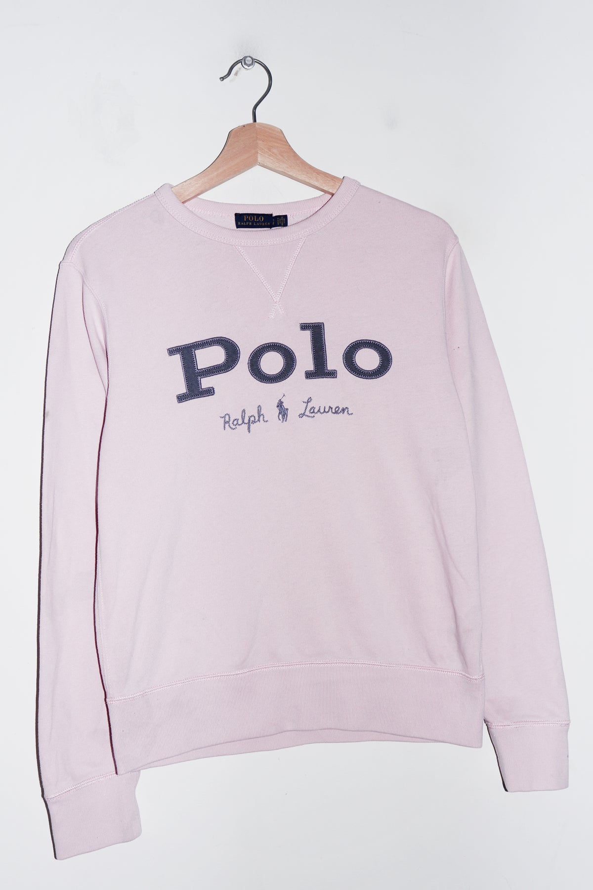 Polo Ralph Lauren Embroidered Spellout Pink Sweatshirt (M)