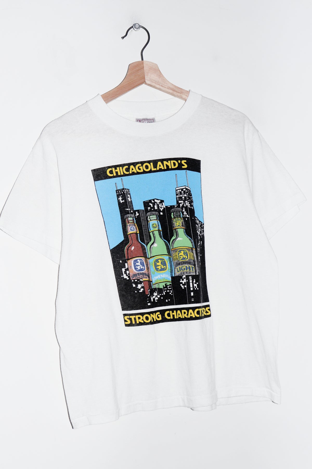 Vintage 80s Chicago Local Beers Graphic Tee (S-M/M)