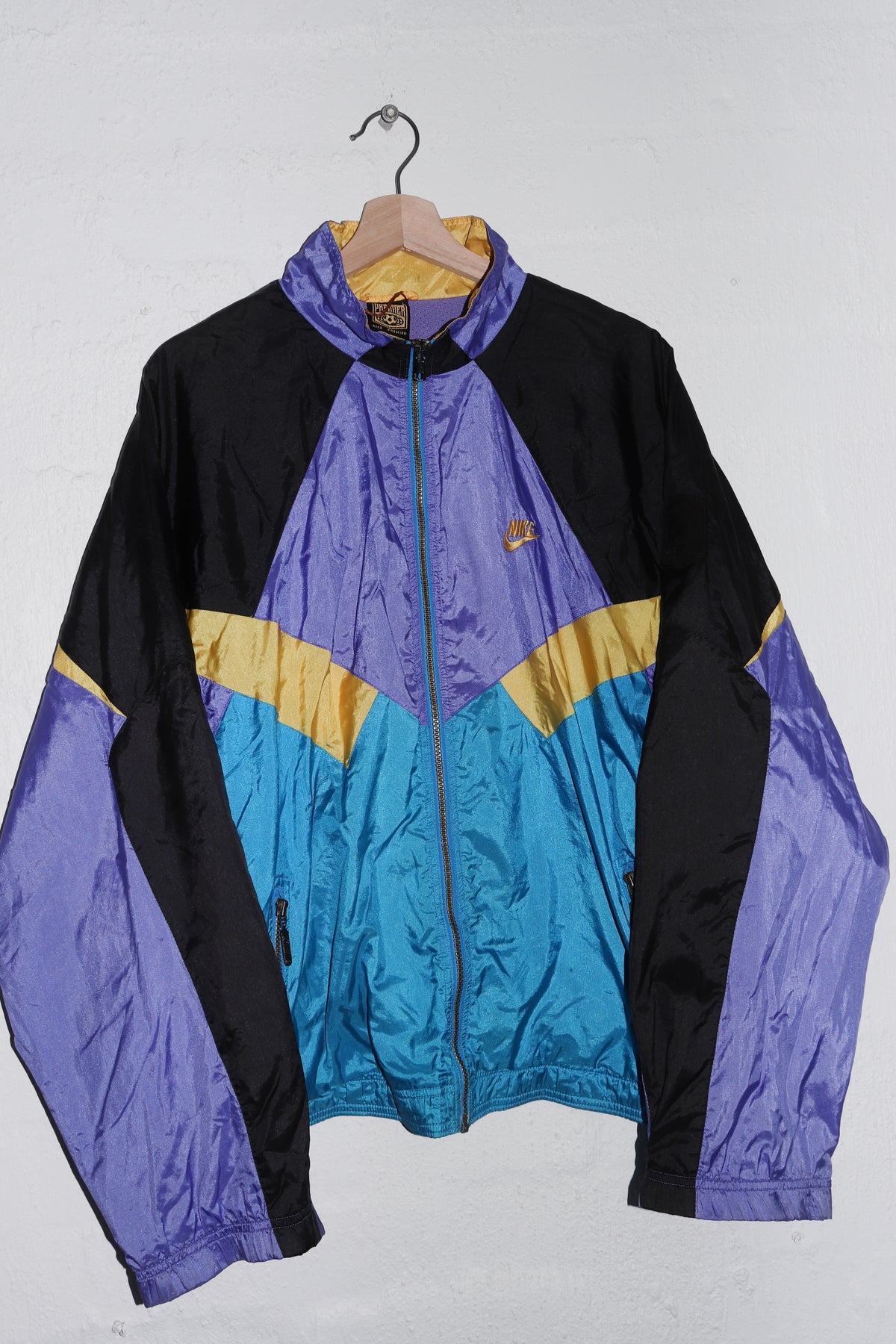Vintage 90s Nike Premier Embroidered Logo Football Track Jacket (L-XL)