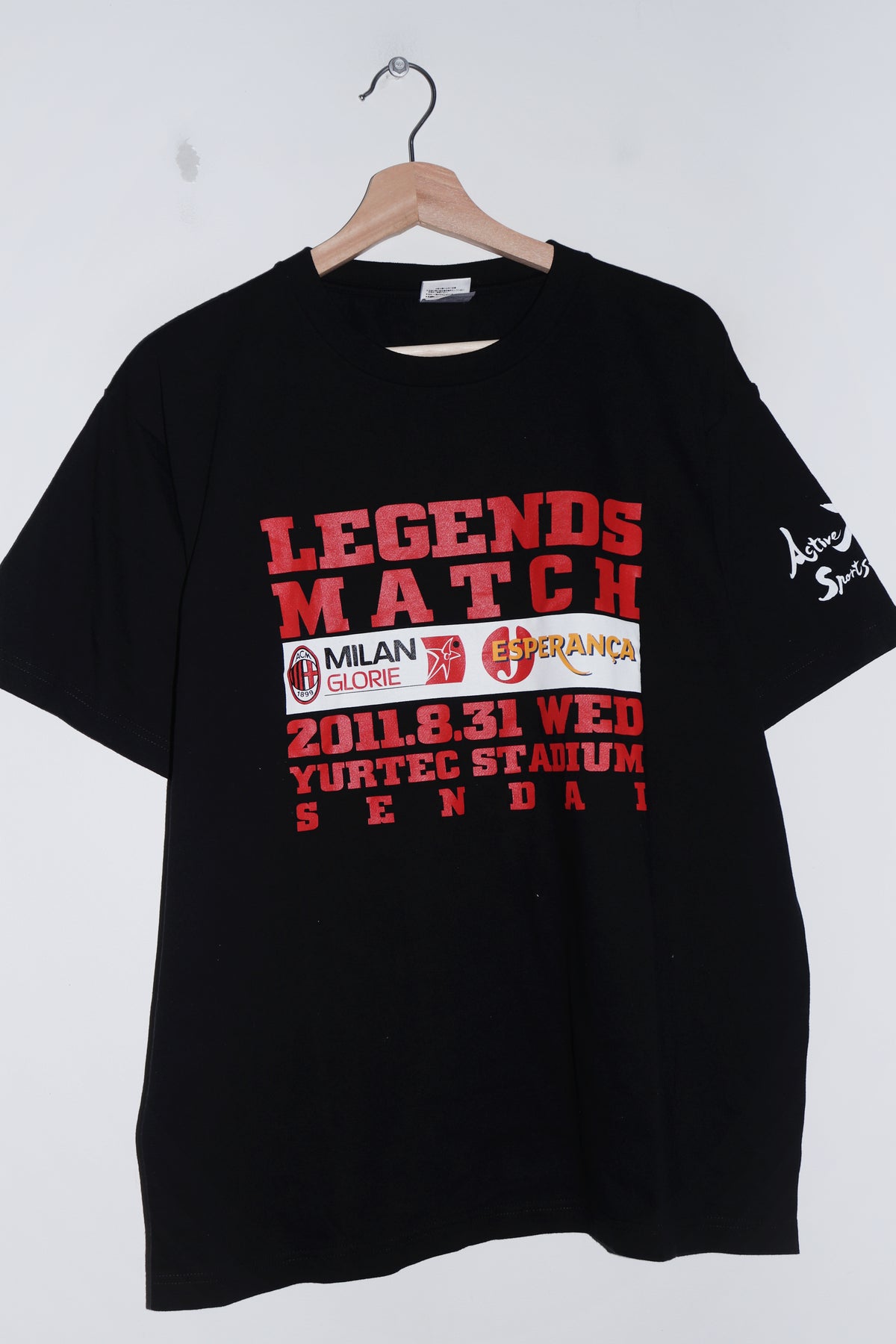 2011 AC Milan Legends Match Black Graphic Tee (L)