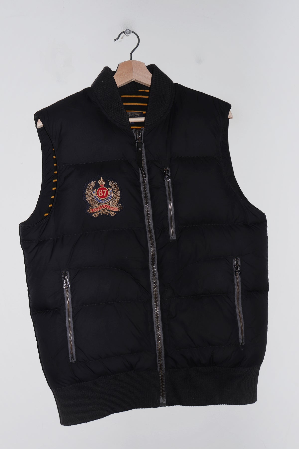 Vintage Polo Ralph Lauren Embroidered Crest Thick Duck Down Puffer Vest (M)