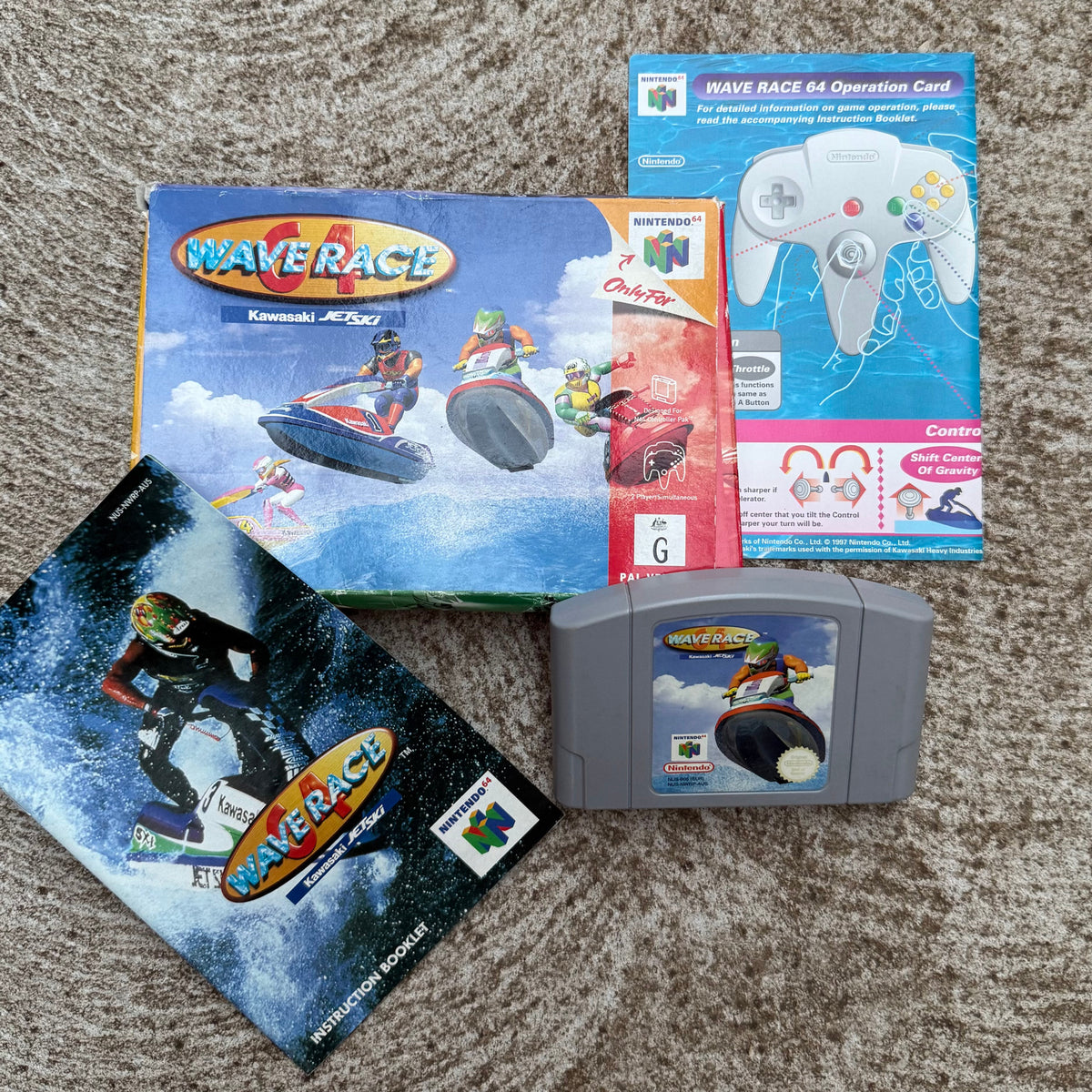 Vintage Nintendo 64 Wave Race Complete in Box