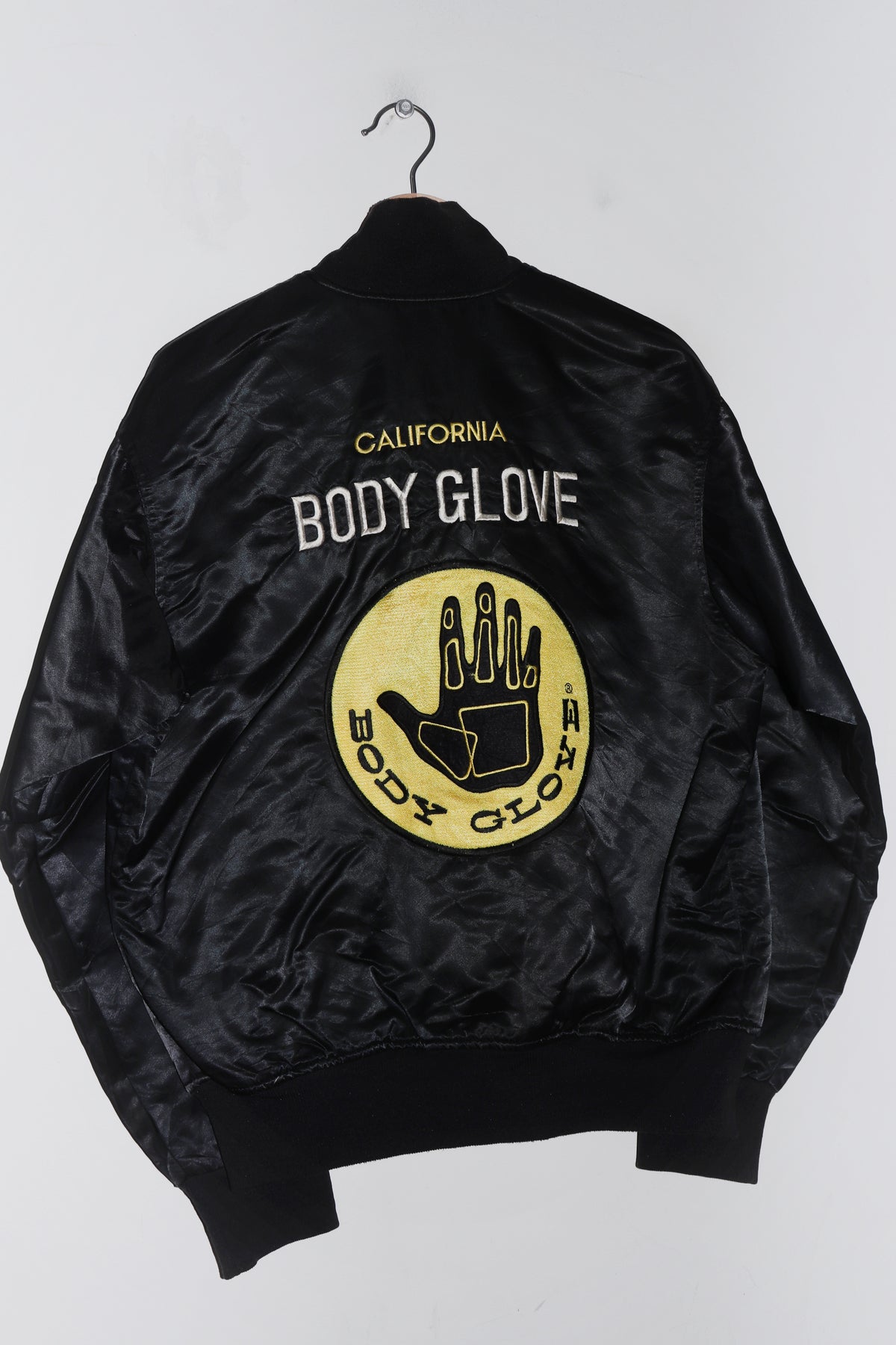 Vintage 80s Body Glove California Surfwear Satin Varsity Jacket (M)