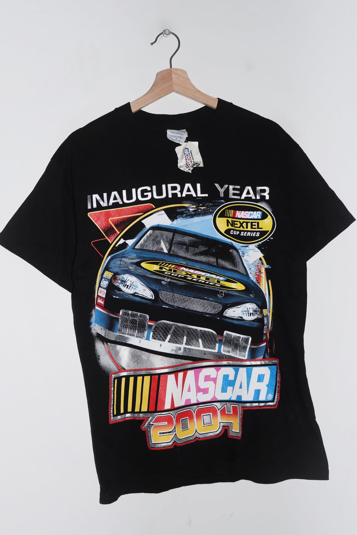 (DEADSTOCK Vintage NASCAR 2004 Double Sided Graphic Tee (S-M/M)