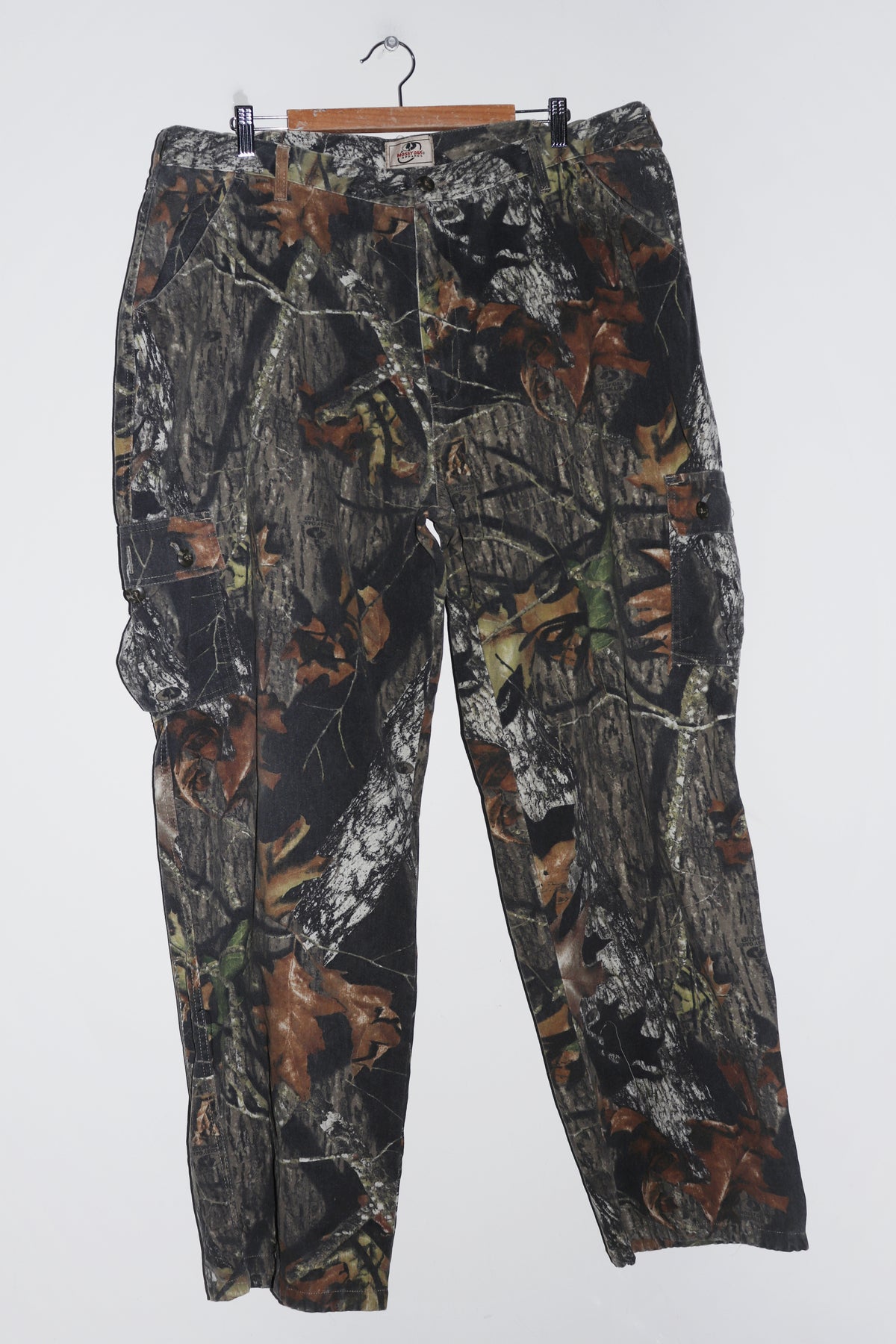 Vintage Mossy Oak Full Print Thick Cotton Cargo Pants (40-42)