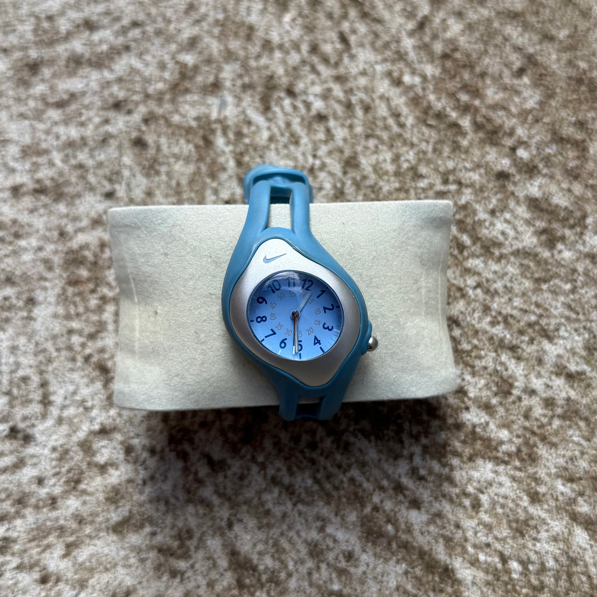 Vintage Nike Triax Sweeper Mini Light Blue Analog Watch