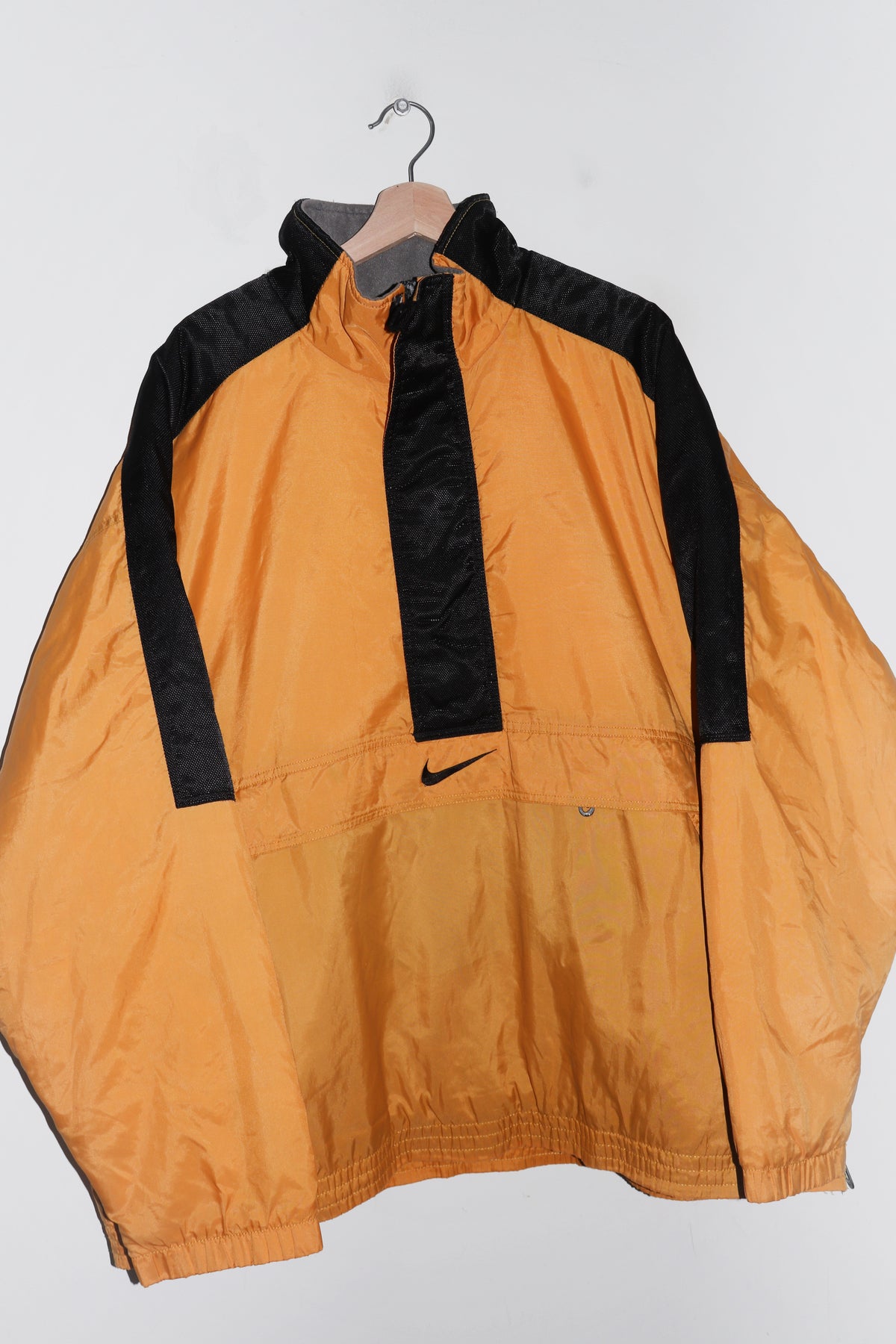 Vintage 90s Nike Large Swoosh Thick Padded Quilted Heavyweight Pullover (XXL)
