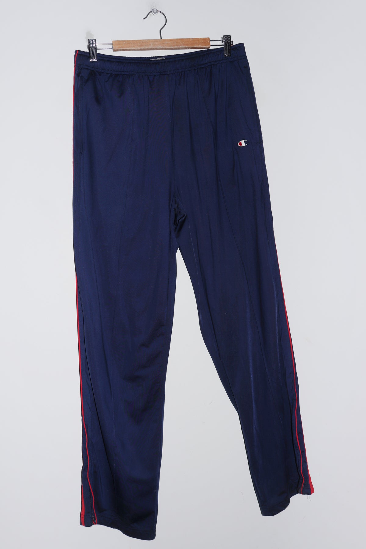 Old School Champion Embroidered Logo Navy Track Pants (34-36)