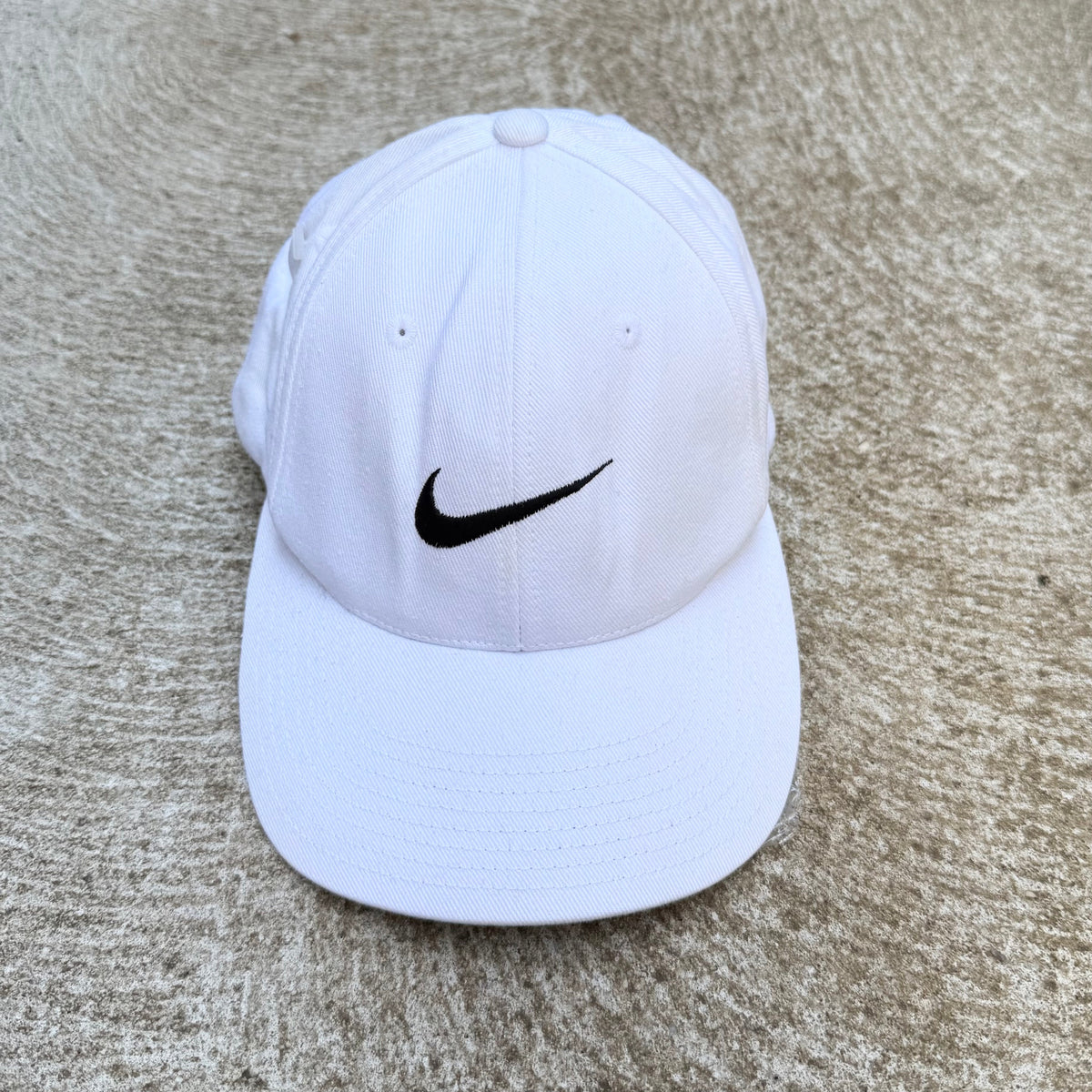 Vintage 90s Nike Embroidered Mini Swoosh White Hat