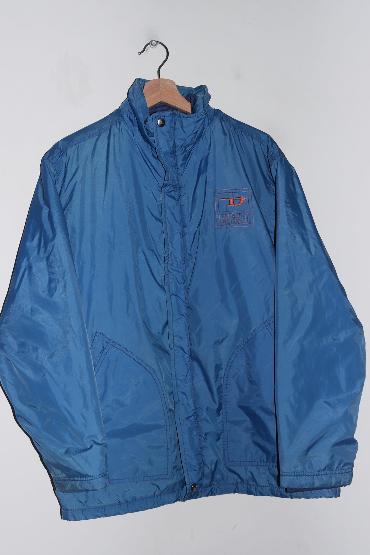 Vintage Diesel Embroidered Graphic Thick Padded Outerwear Jacket (M)