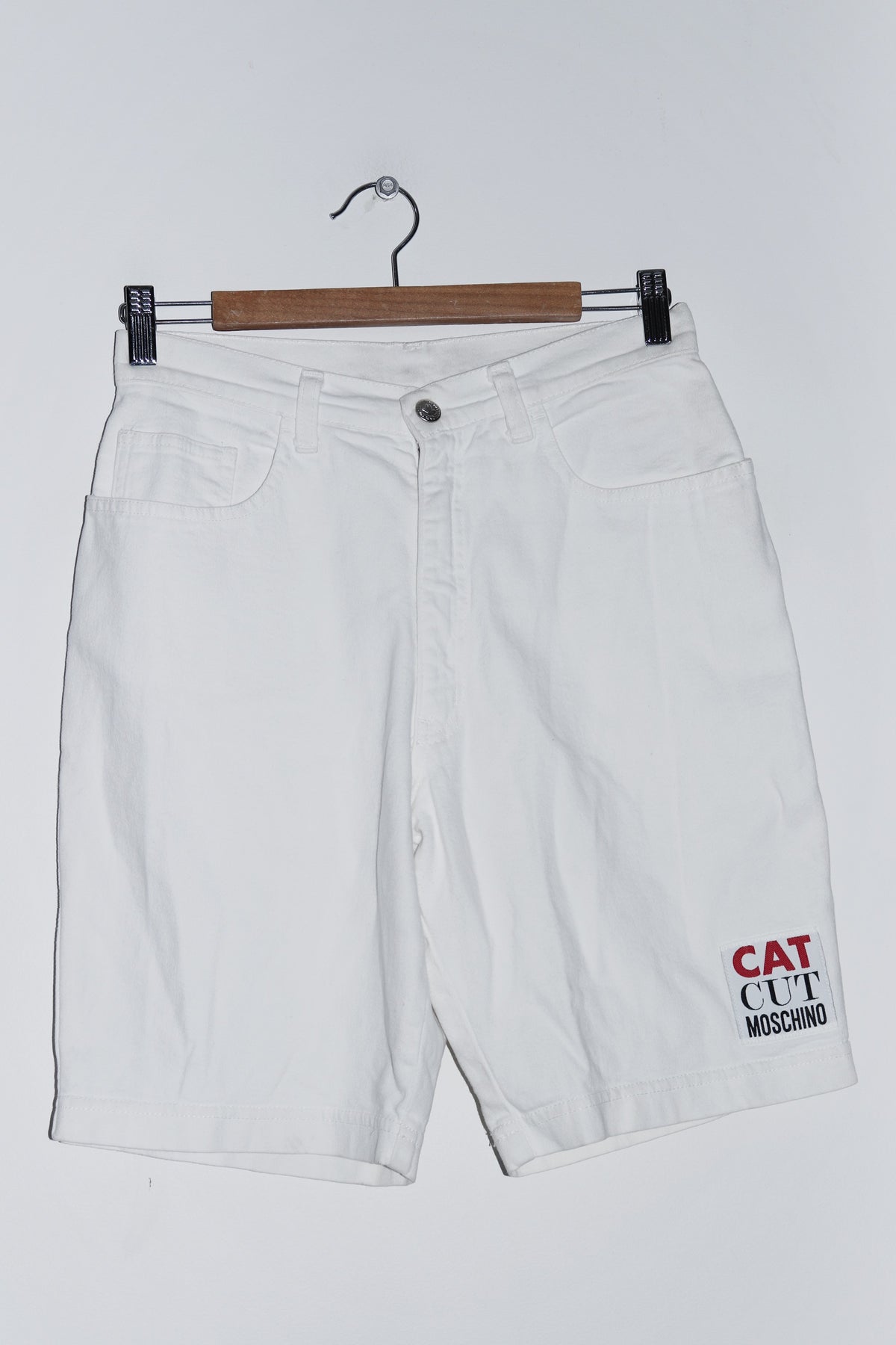 Vintage 90s Moschino Jeans White Shorts (28/8)