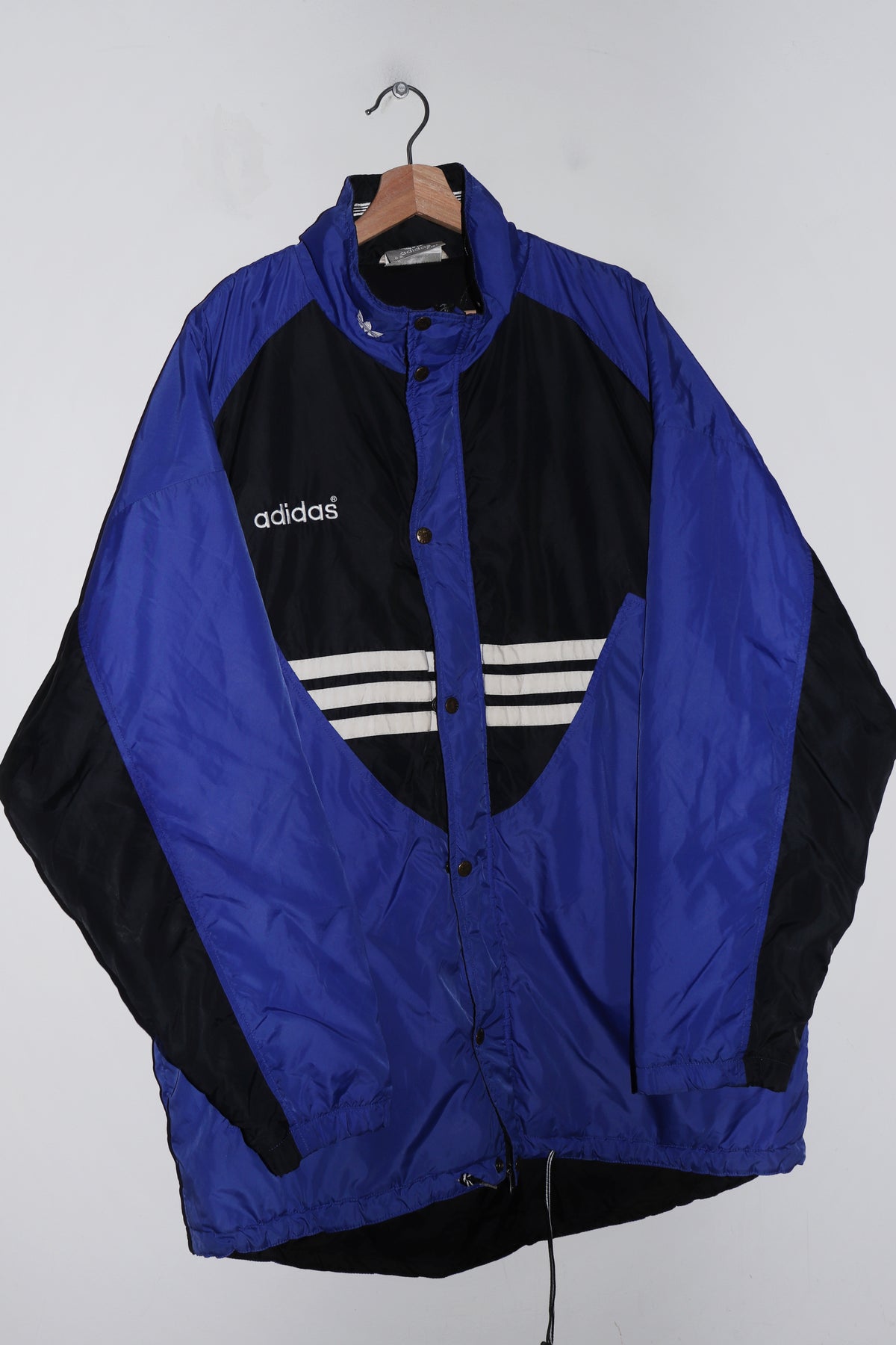 Vintage 90s Adidas Logo Football Thick Padded Outerwear Jacket (XL)