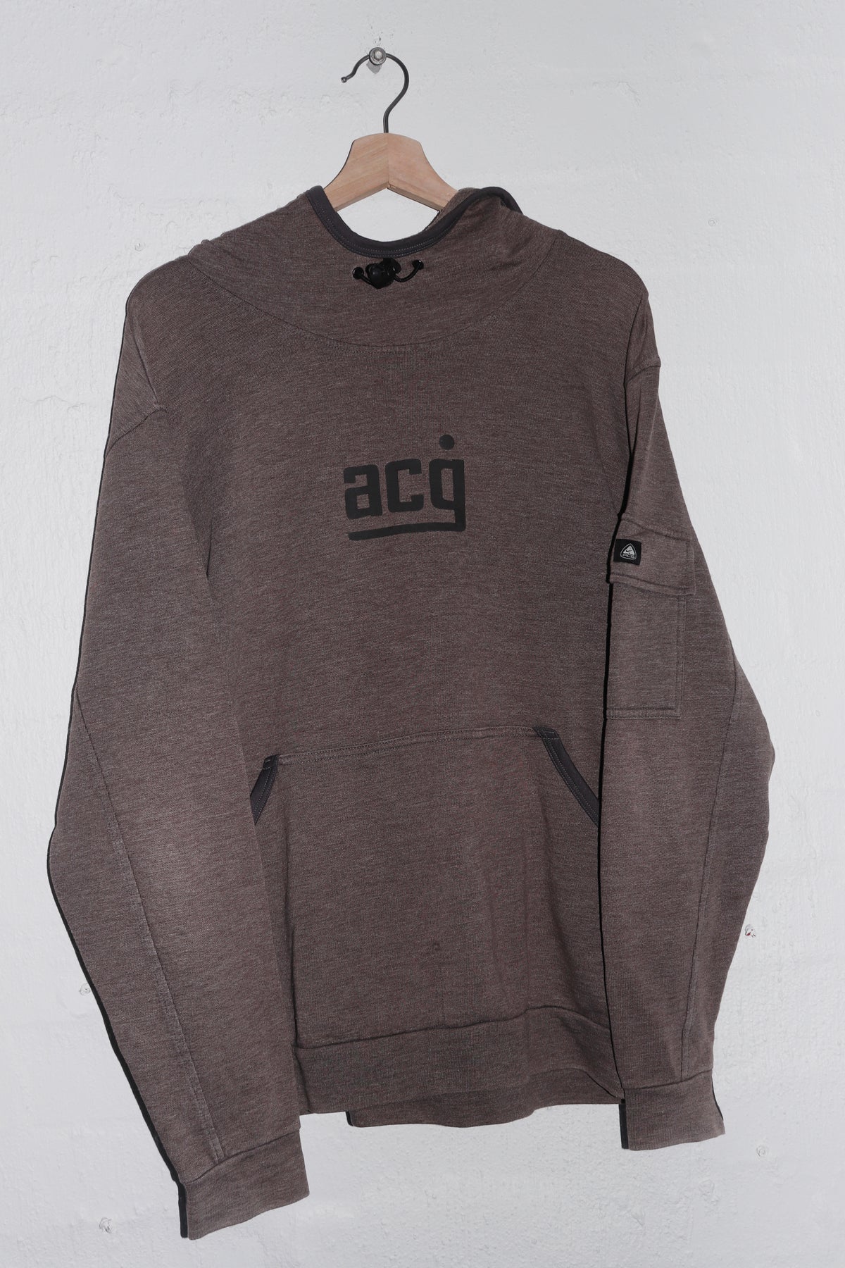 Vintage Nike ACG Spellout Graphic Brown Hoodie (Rare) (L)