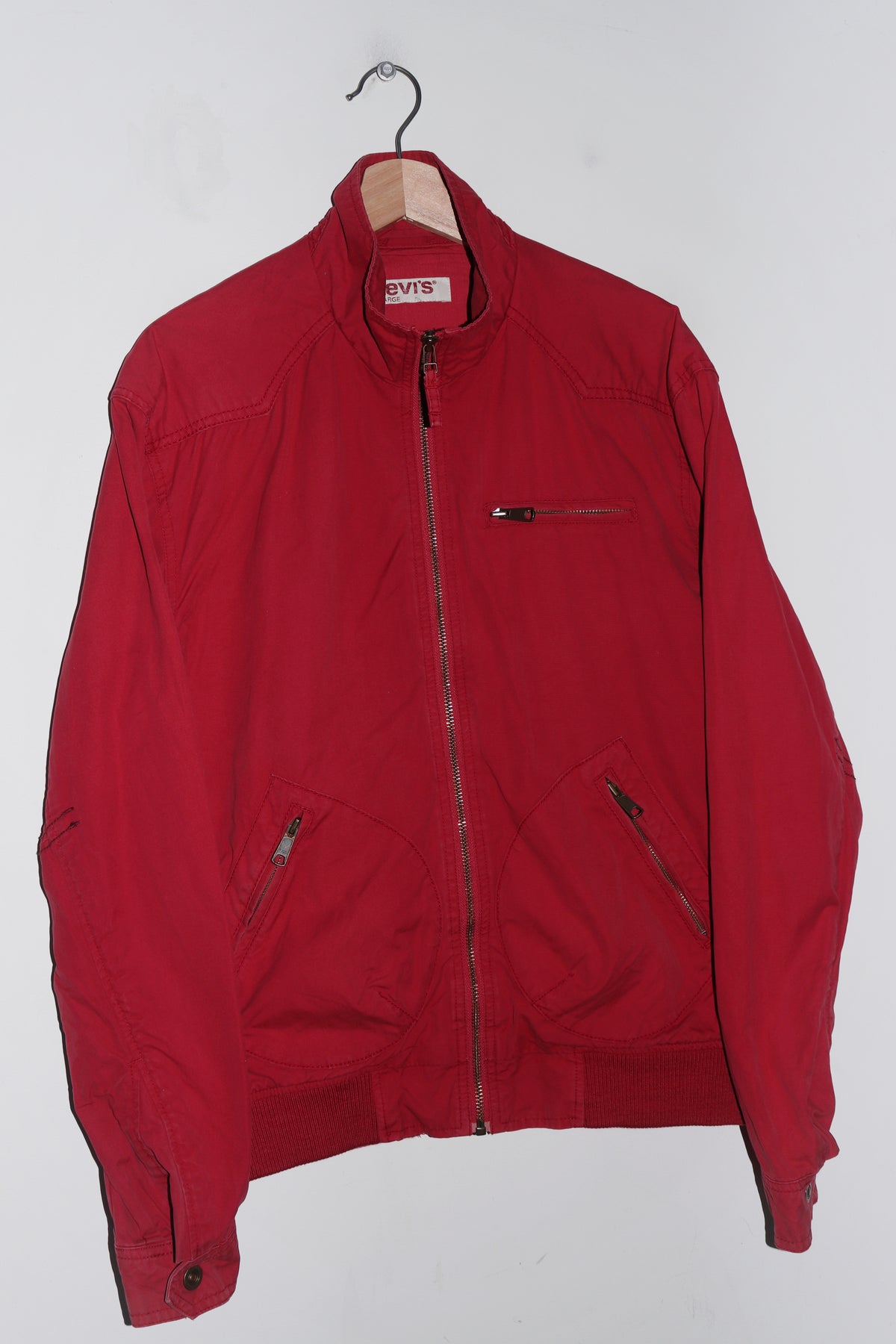 Old School Levi's Tab Logo Red Canvas Outerwear Jacket (M-L)