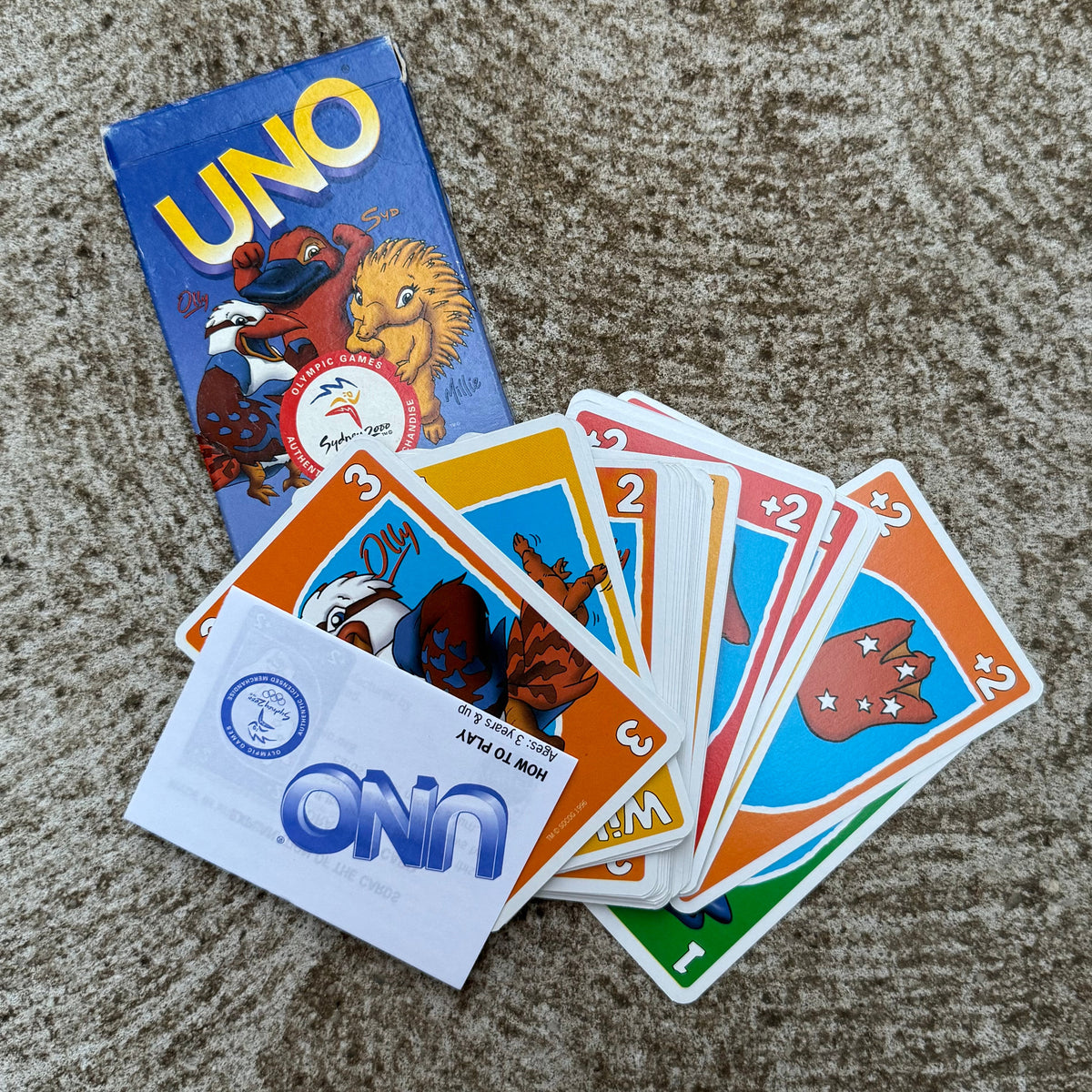 Vintage 2000 Sydney Olympics Uno Deck of Cards