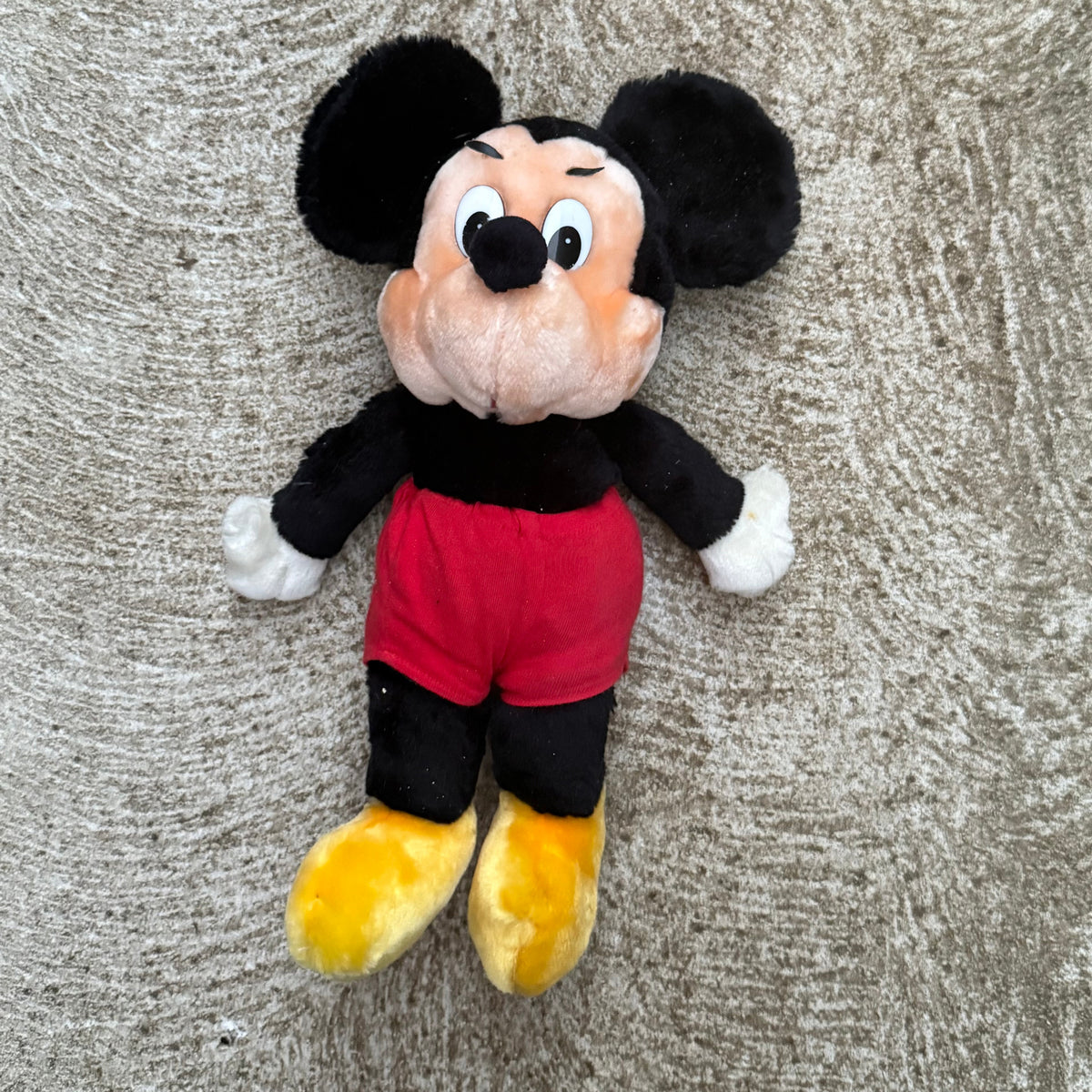 Vintage 80s Disney Mickey Mouse Plush Stuffed Toy