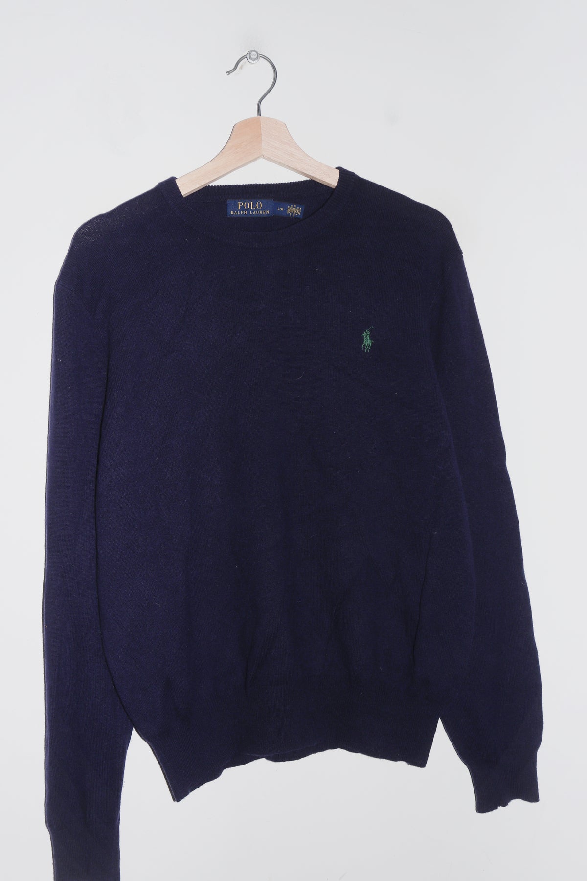 Polo Ralph Lauren Embroidered Logo Navy Knitted Sweater (M)
