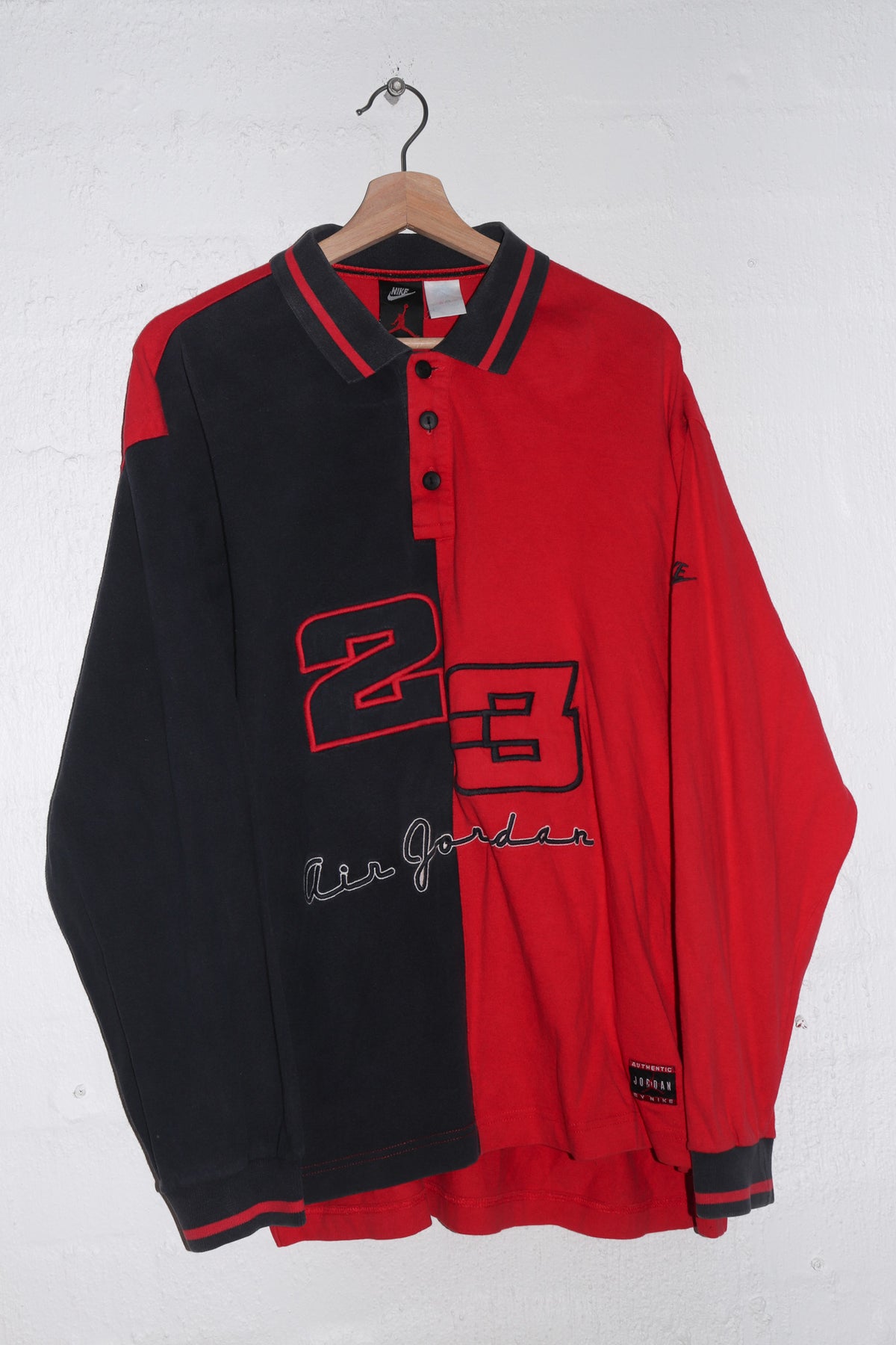 Vintage Nike Air Jordan Graphic Rugby Polo (L)