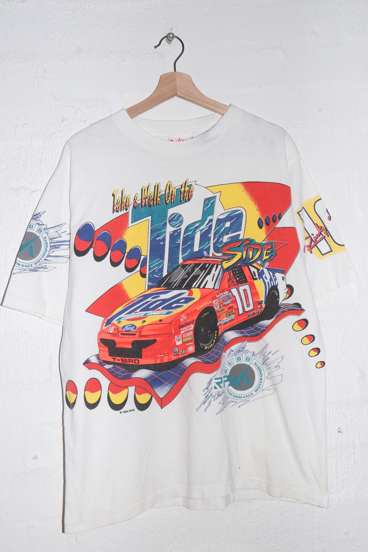 Vintage 1994 Tide Racing Double Sided Graphic Tee (M-L)
