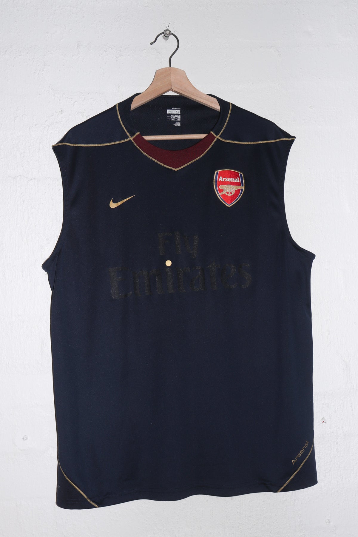 Vintage Nike Arsenal Football Training Kit Singlet (Rare) (L-XL)