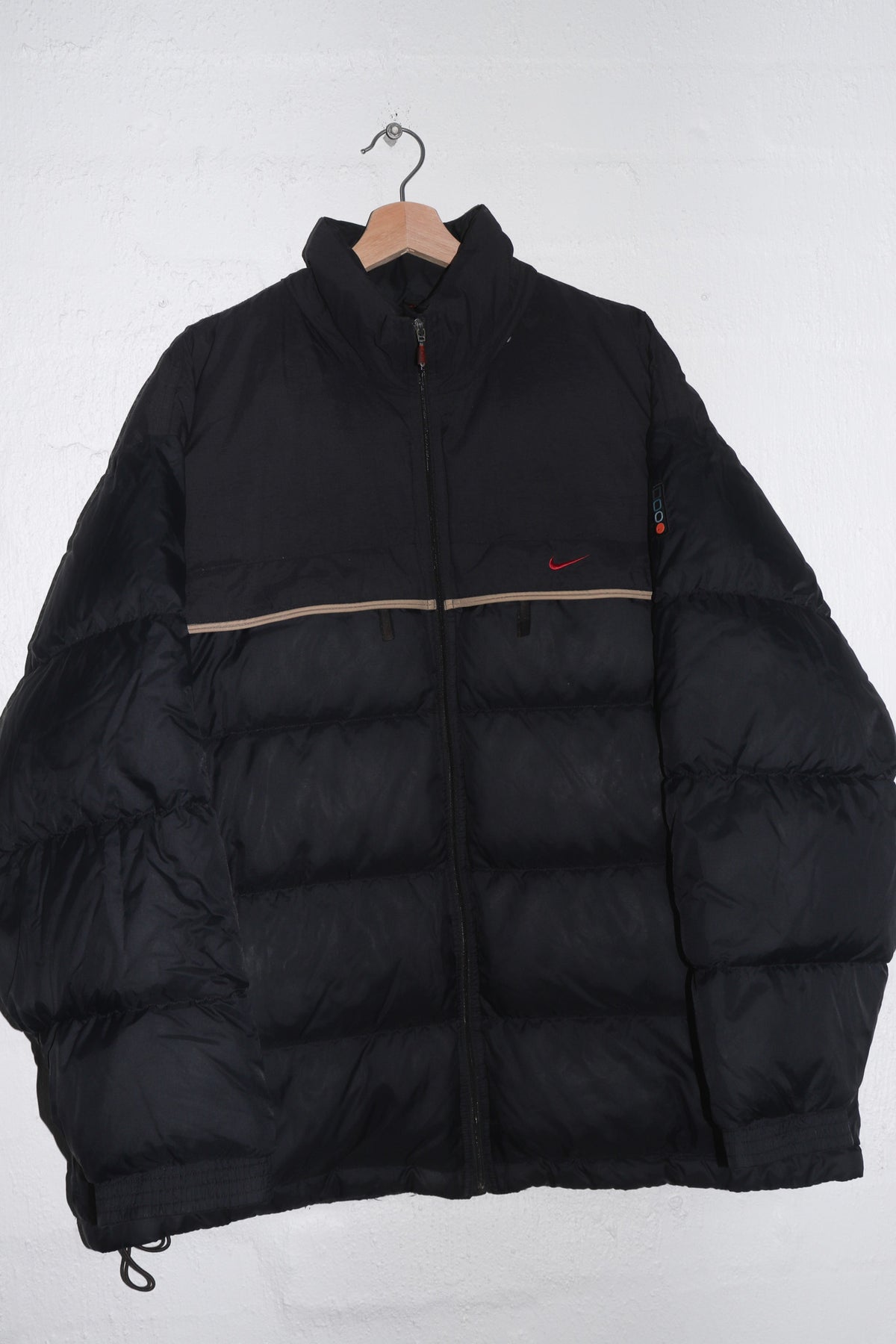 Vintage 90s Nike Mini Swoosh Thick Duck Down Puffer Jacket (Rare) (XL)