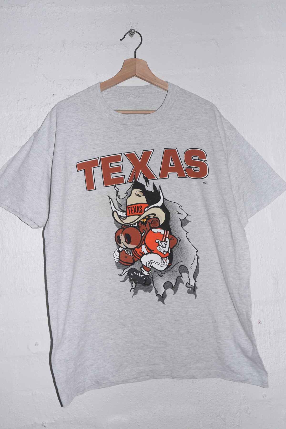 Vintage 90s Texas College Football Double Sided Graphic Tee (L)