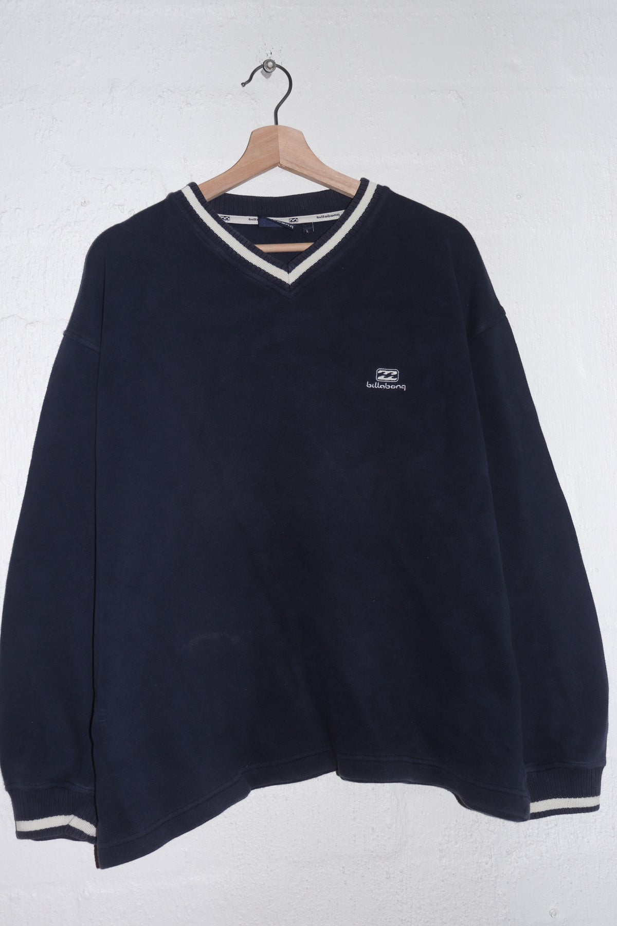 Vintage Billabong Surfwear Embroidered Graphic Ribbed Sweatshirt (M-L)