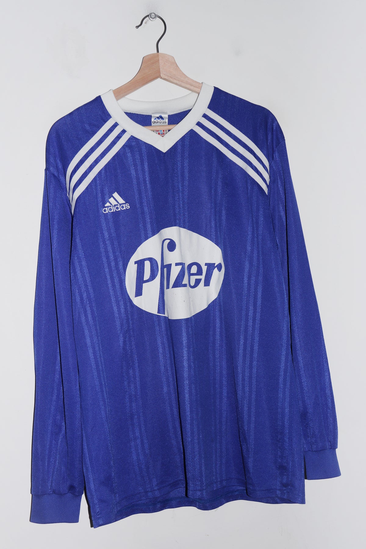 2001-02 Adidas Football Pfizer Training Kit Long Sleeve Jersey (L-XL)