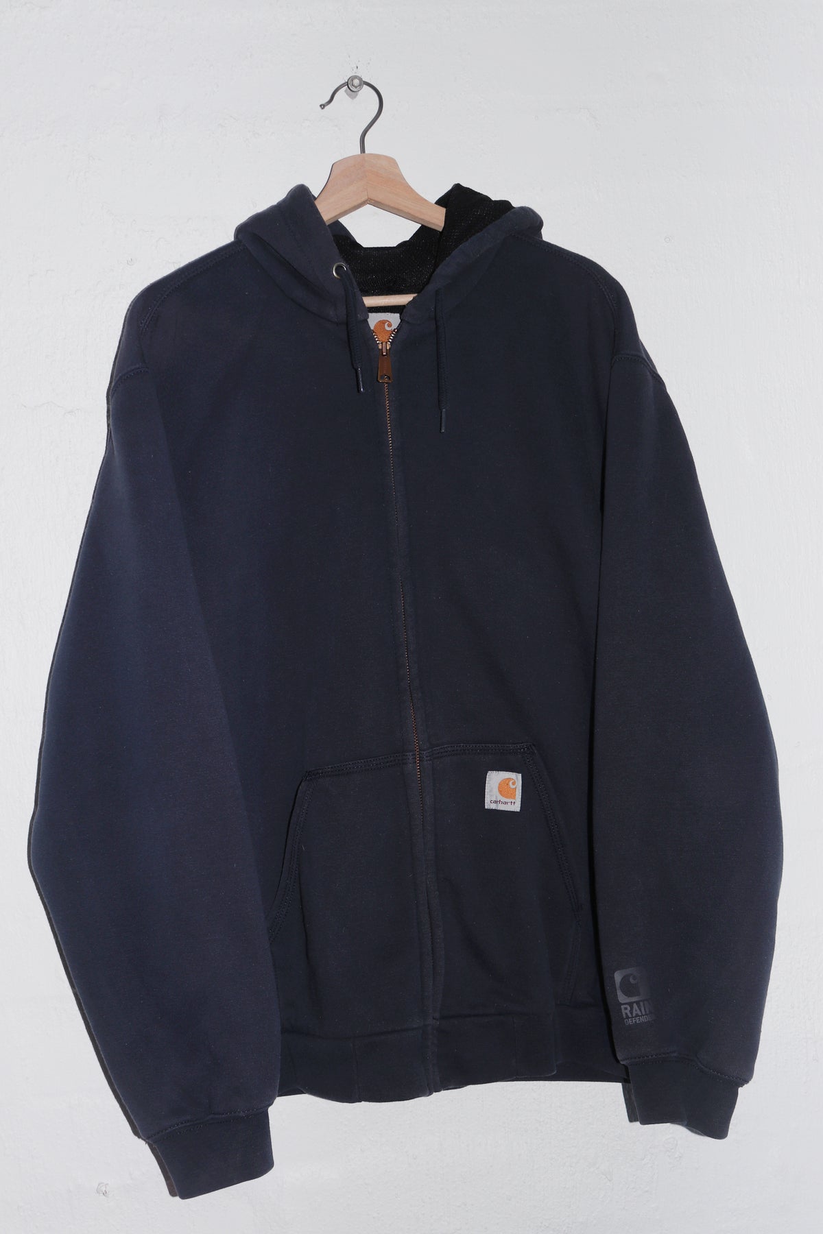 Carhartt Thick Cotton Quilted Workwear Hooded Jacket (L-XL)