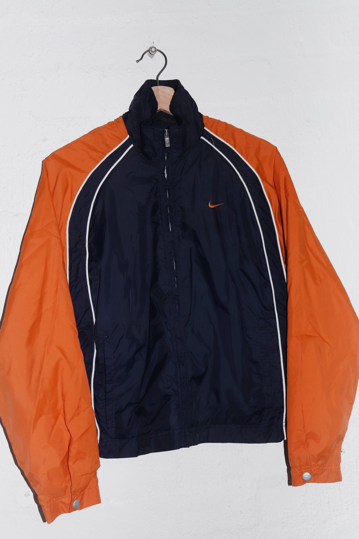 Vintage 90s Nike Embroidered Mini Swoosh Track Jacket (S-M/M)