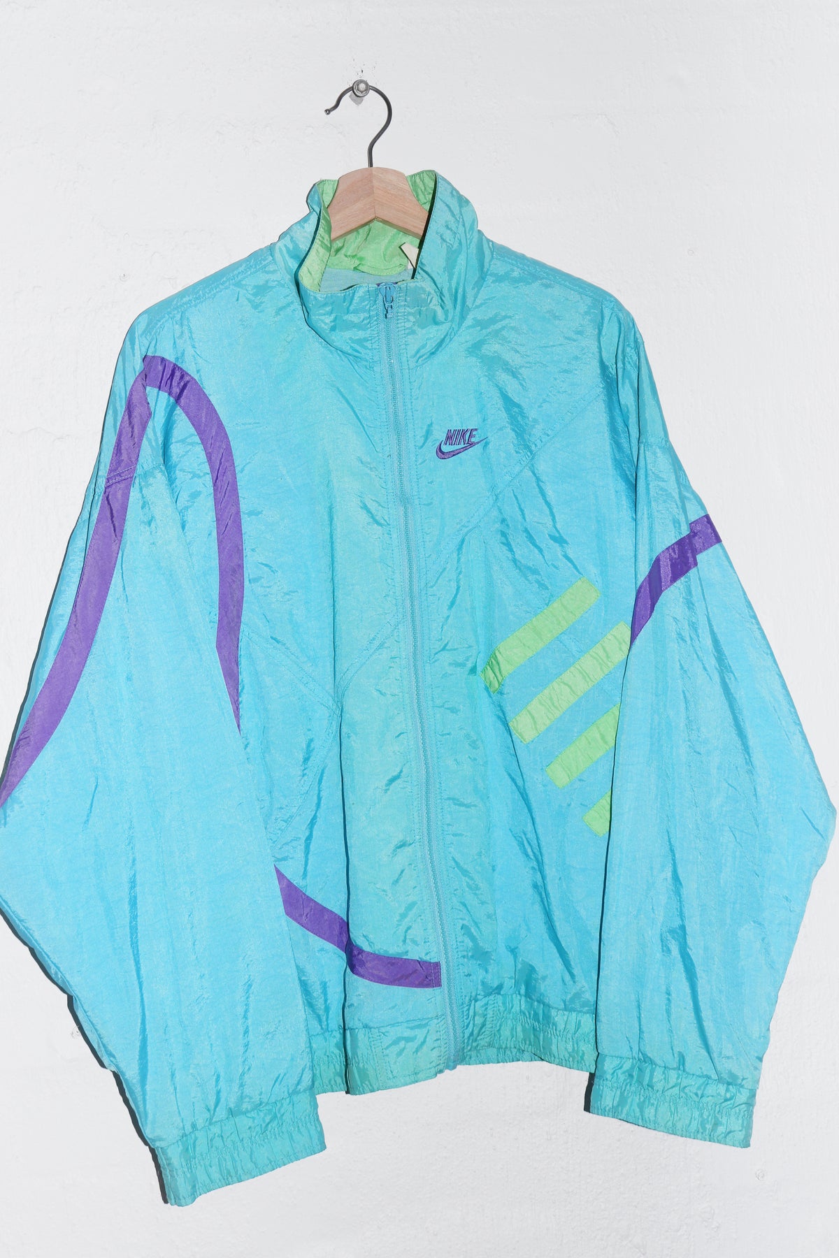 Vintage 90s Nike Challenge Court Tennis Swoosh Track Jacket (L)