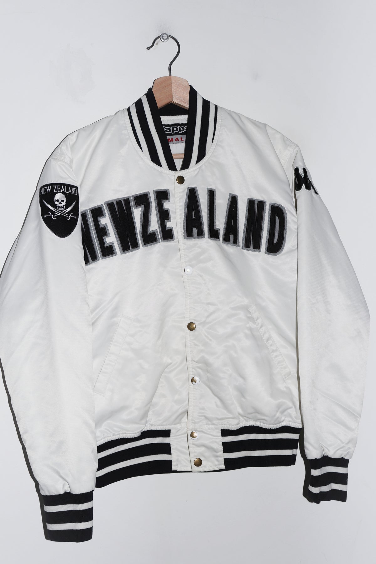 Vintage 2000s Kappa New Zealand Football Spellout Varsity Jacket (S-M/M)
