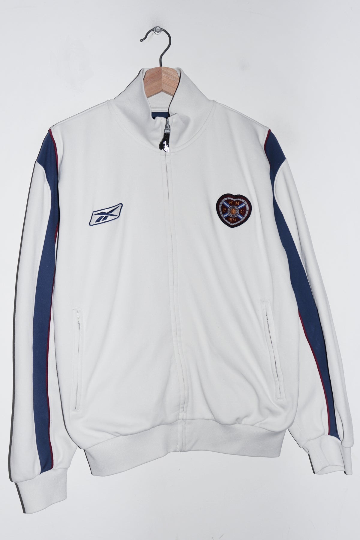 Vintage Reebok Heart of Midlothian Football Training Track Jacket (M)