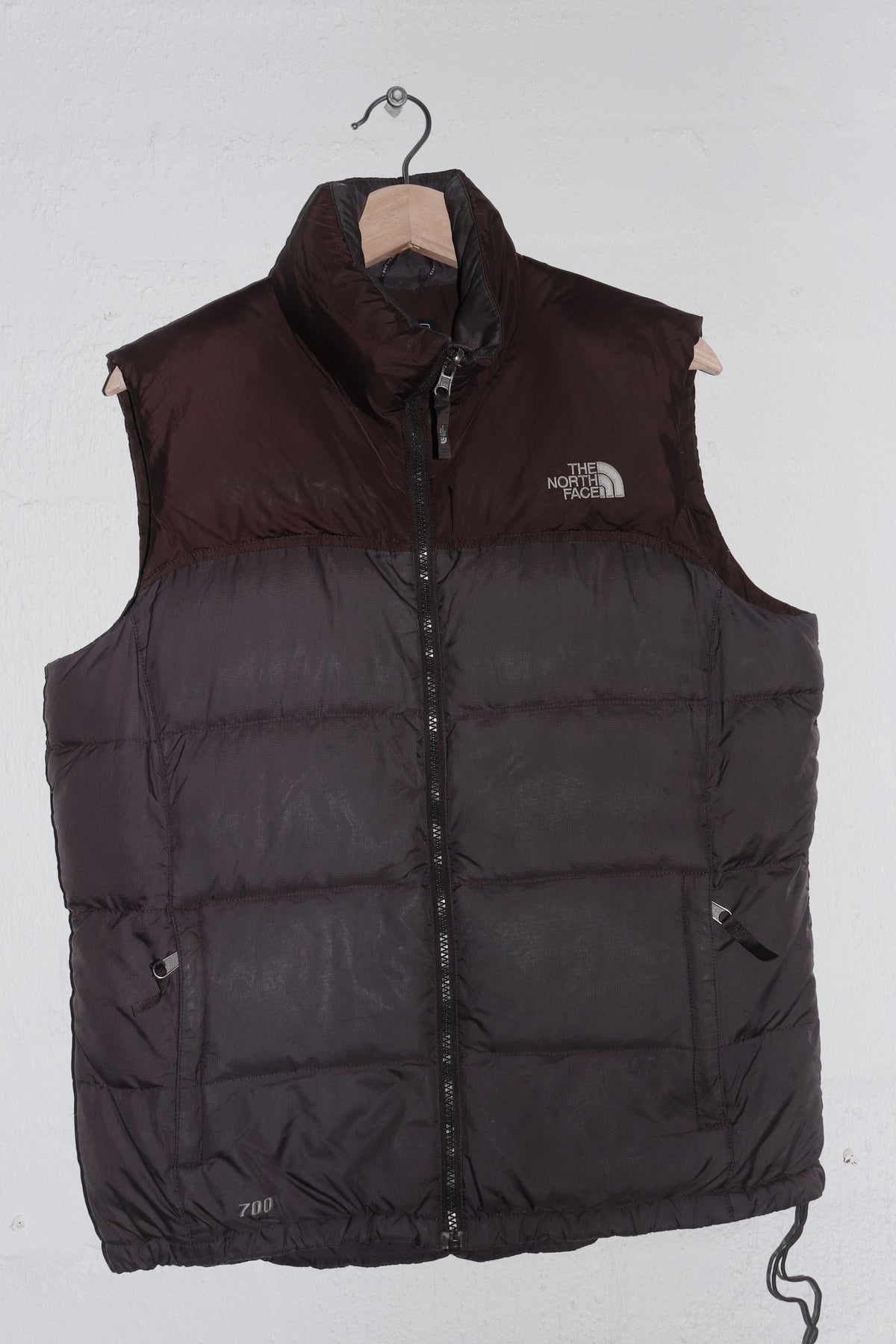 FW2009 North Face 700 Series Brown Thick Duck Down Puffer Vest (Rare) (M/L)