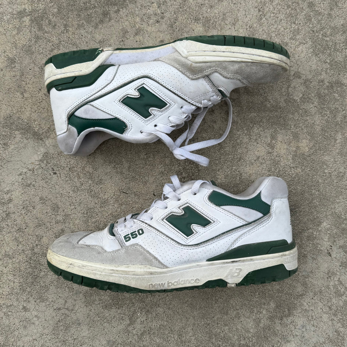 Cody Weightman's New Balance 550 White / Green Sneakers (2021) (US10)