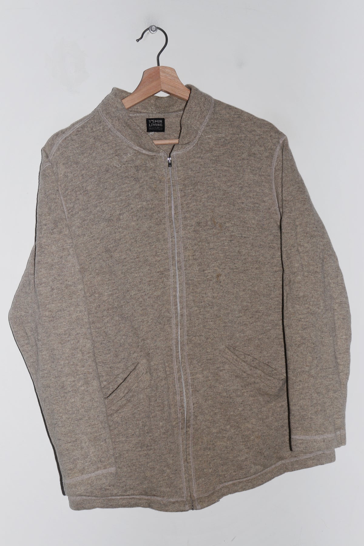 Vintage Yohji Yamamoto Y's for Living Textured Soft Zip Up Jacket (M)