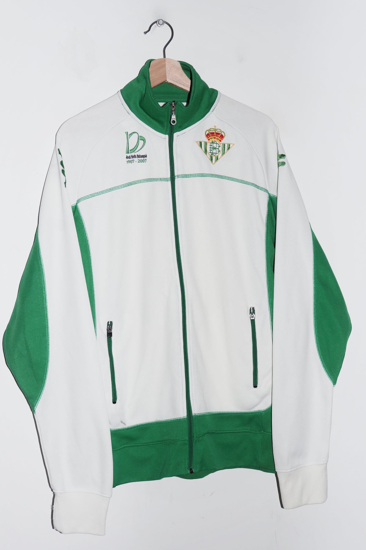 2007-08 Kappa Real Betis Centenary Football Training Track Jacket (L-XL)