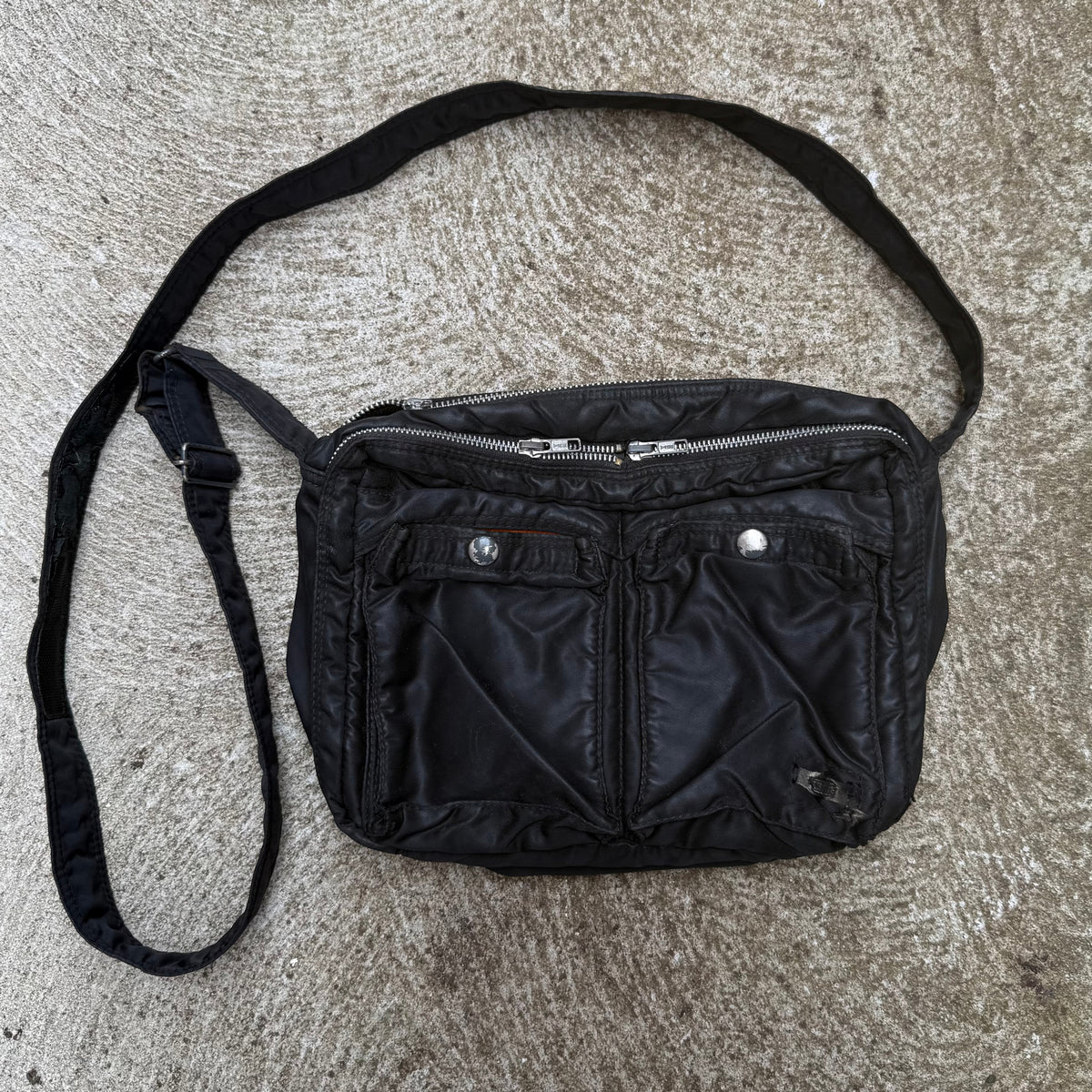 Porter Yoshida Tokyo Nylon Black Large Crossbody Bag