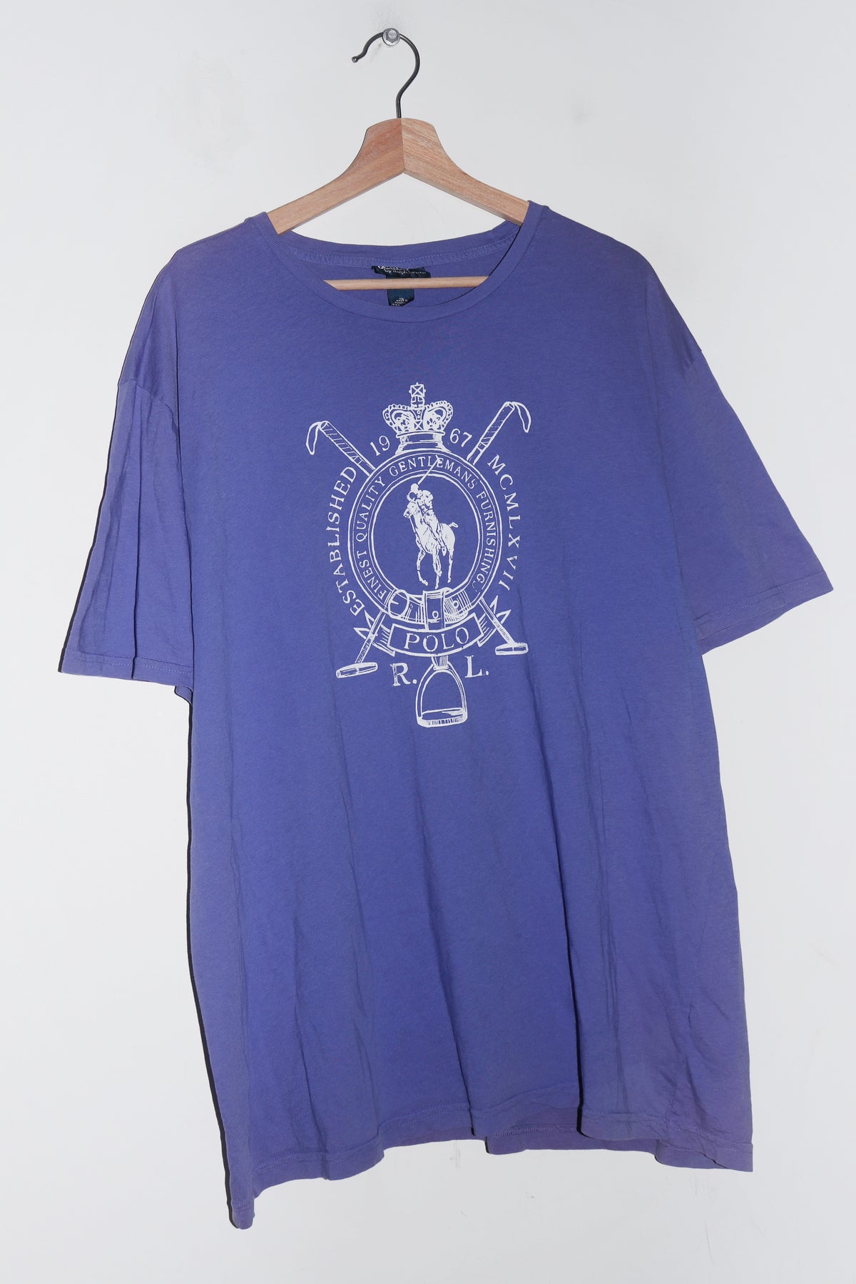 Old Schoo Polo Ralph Lauren Large Crest Graphic Tee (L-XL)