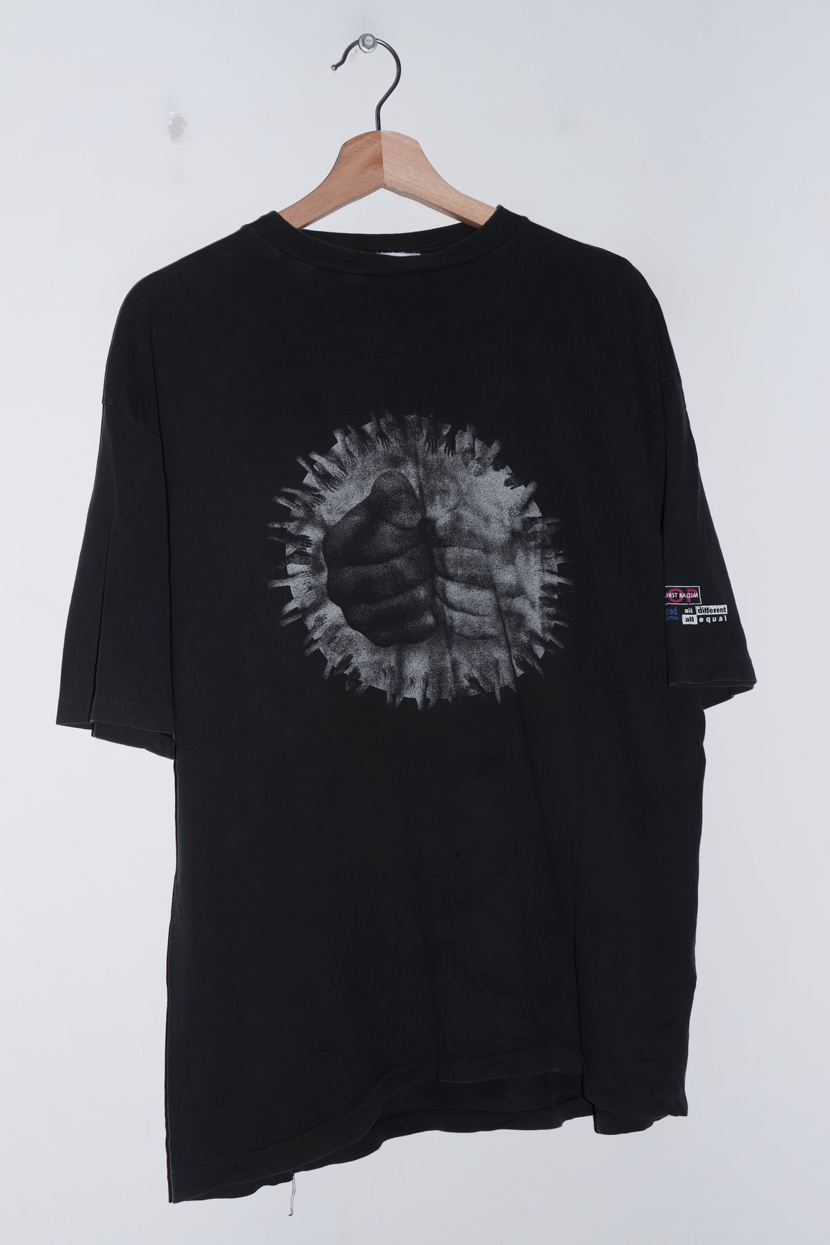 Vintage 1995 Pop Against Racism Festival Double Sided Graphic Tee (L-XL)