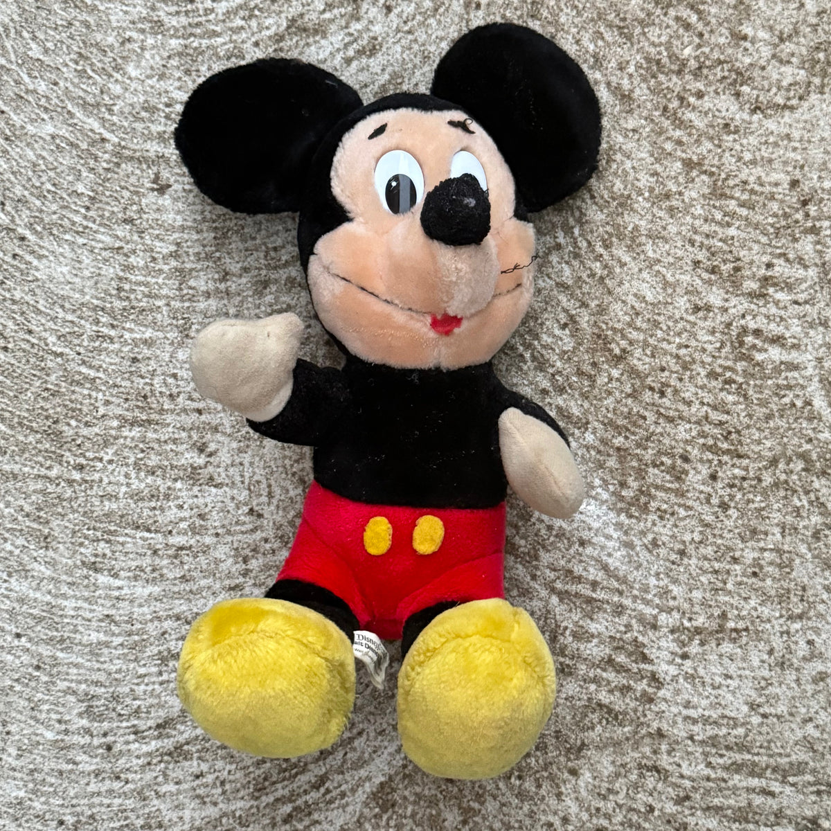 Vintage 80s Disney Mickey Mouse Plush Stuffed Toy