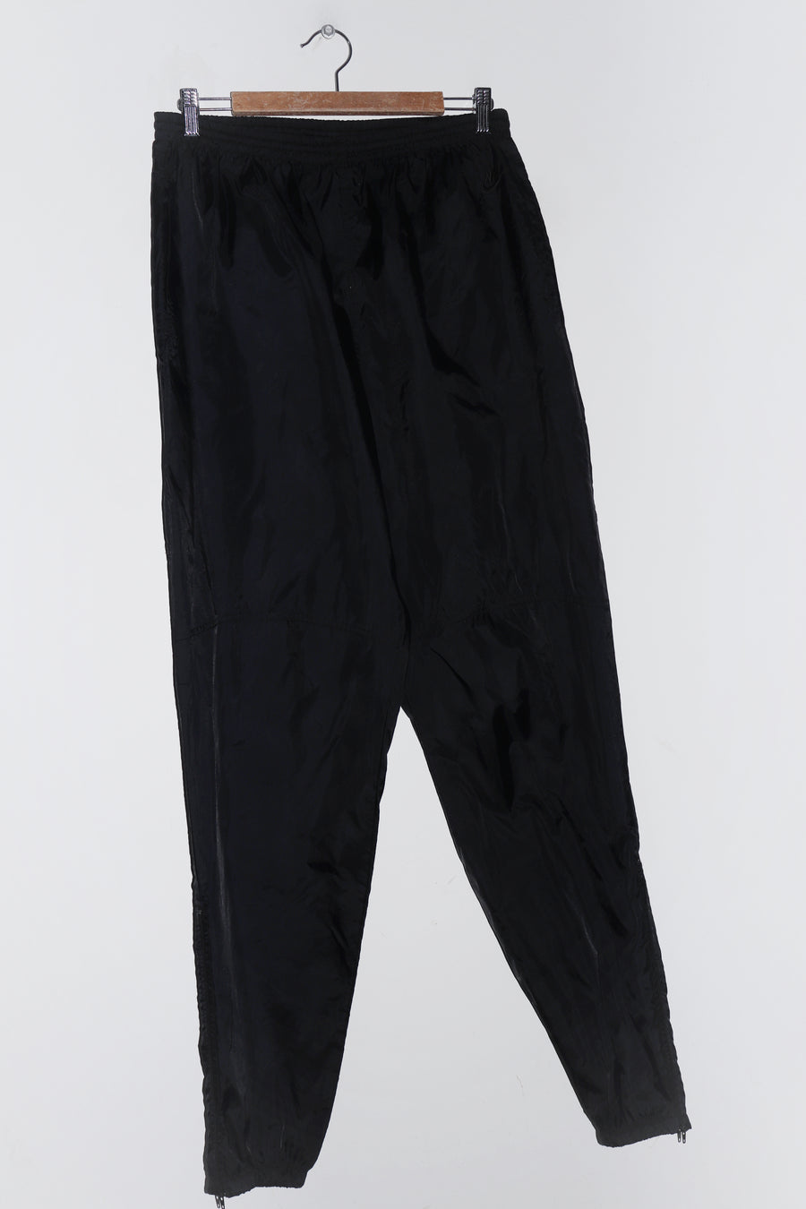 Vintage 80s Nike Embroidered Swoosh Black Track Pants (34-36)