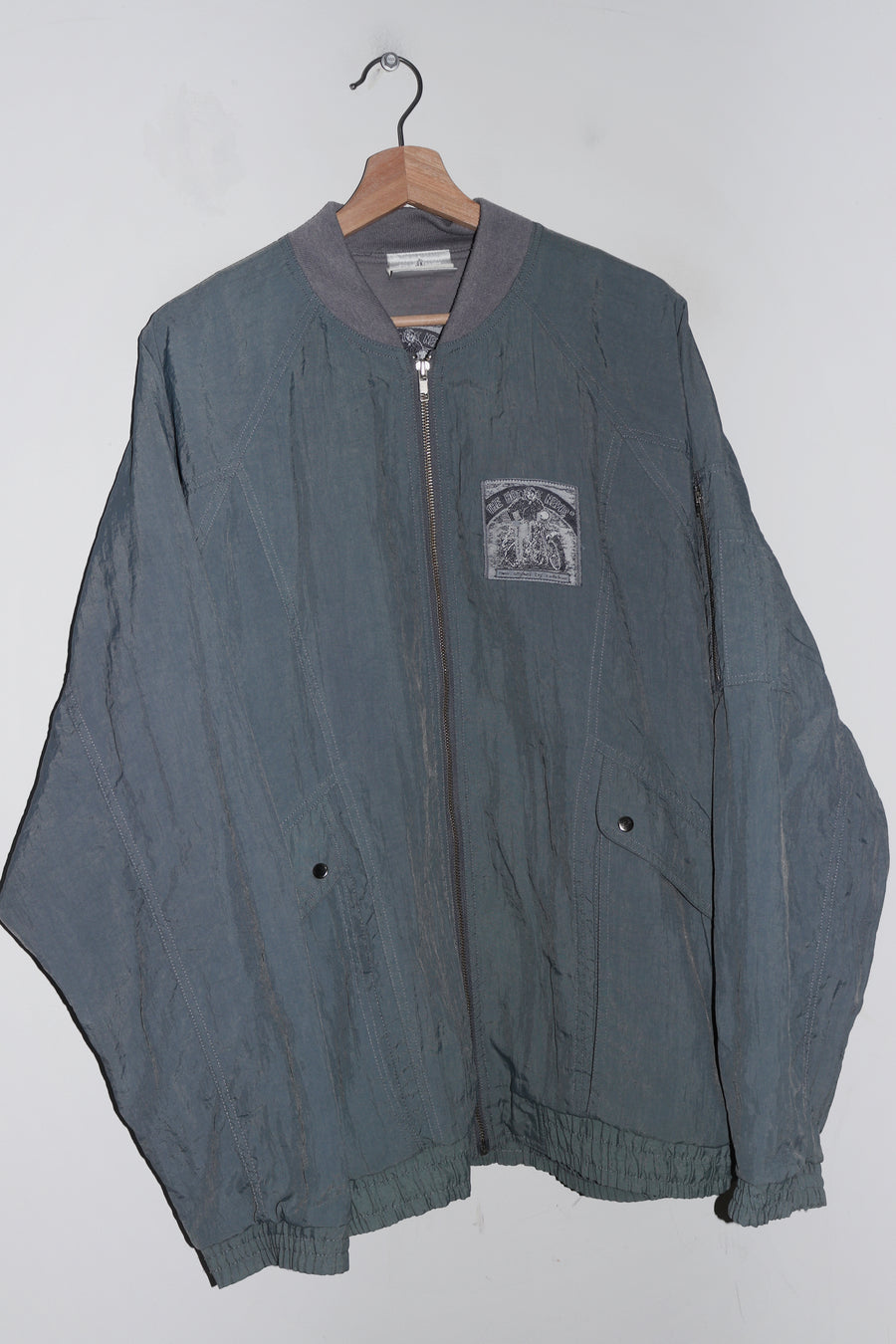 Vintage 80s Adidas Patch Graphic Thick Track Jacket (XL)