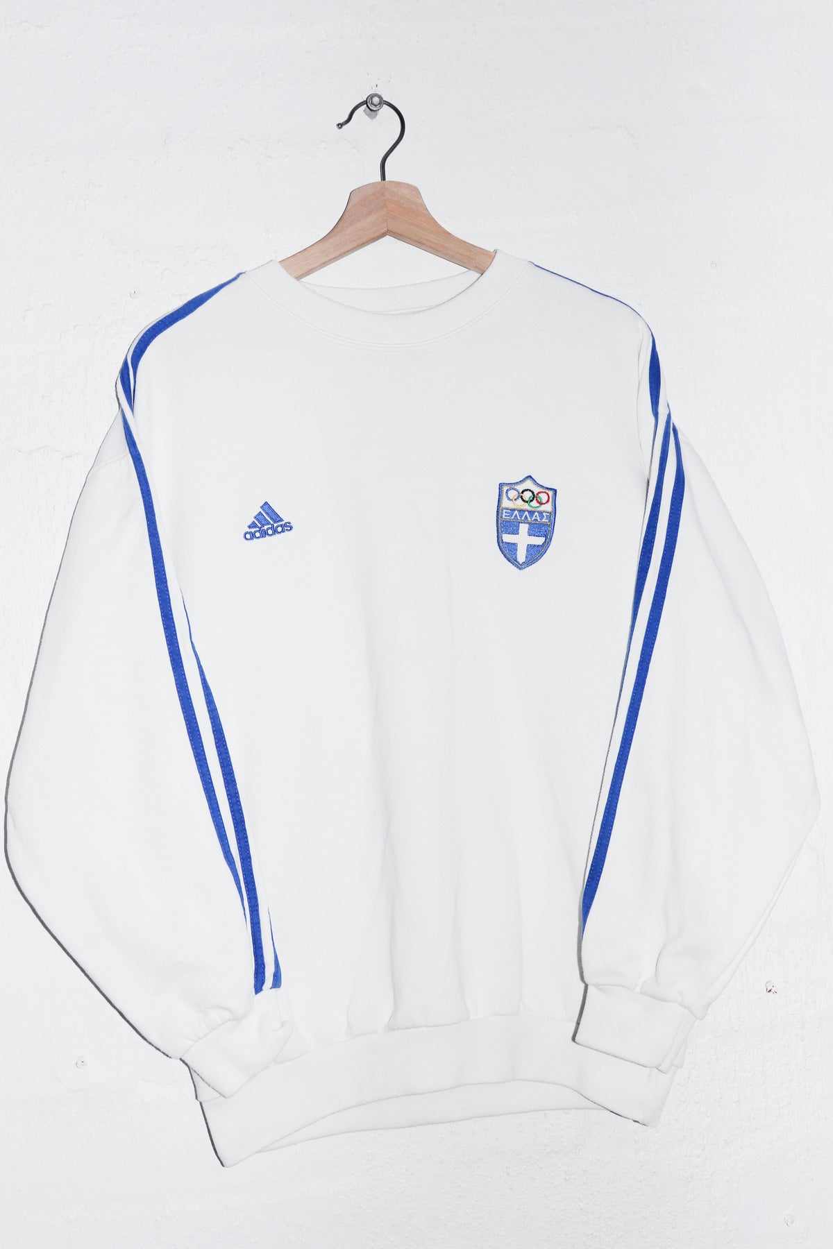 Vintage Adidas Greece Hellas Athletics Training Sweatshirt (Rare) (M)
