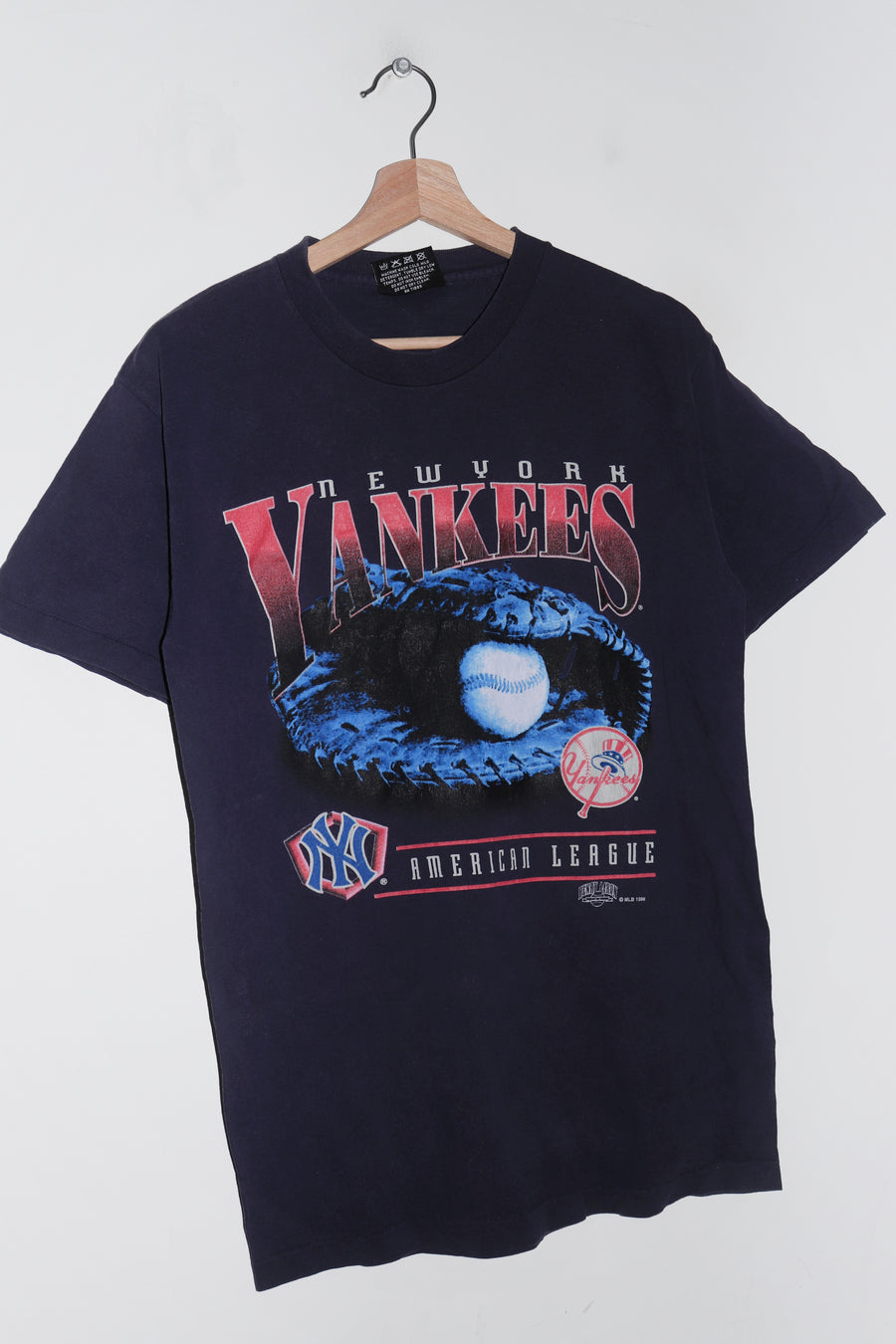 Vintage 90s New York Yankees Graphic Tee (1996) (S/M)